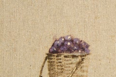 Nature morte originale à l'huile sur toile de Rulin Xian "Full Buket Series II".