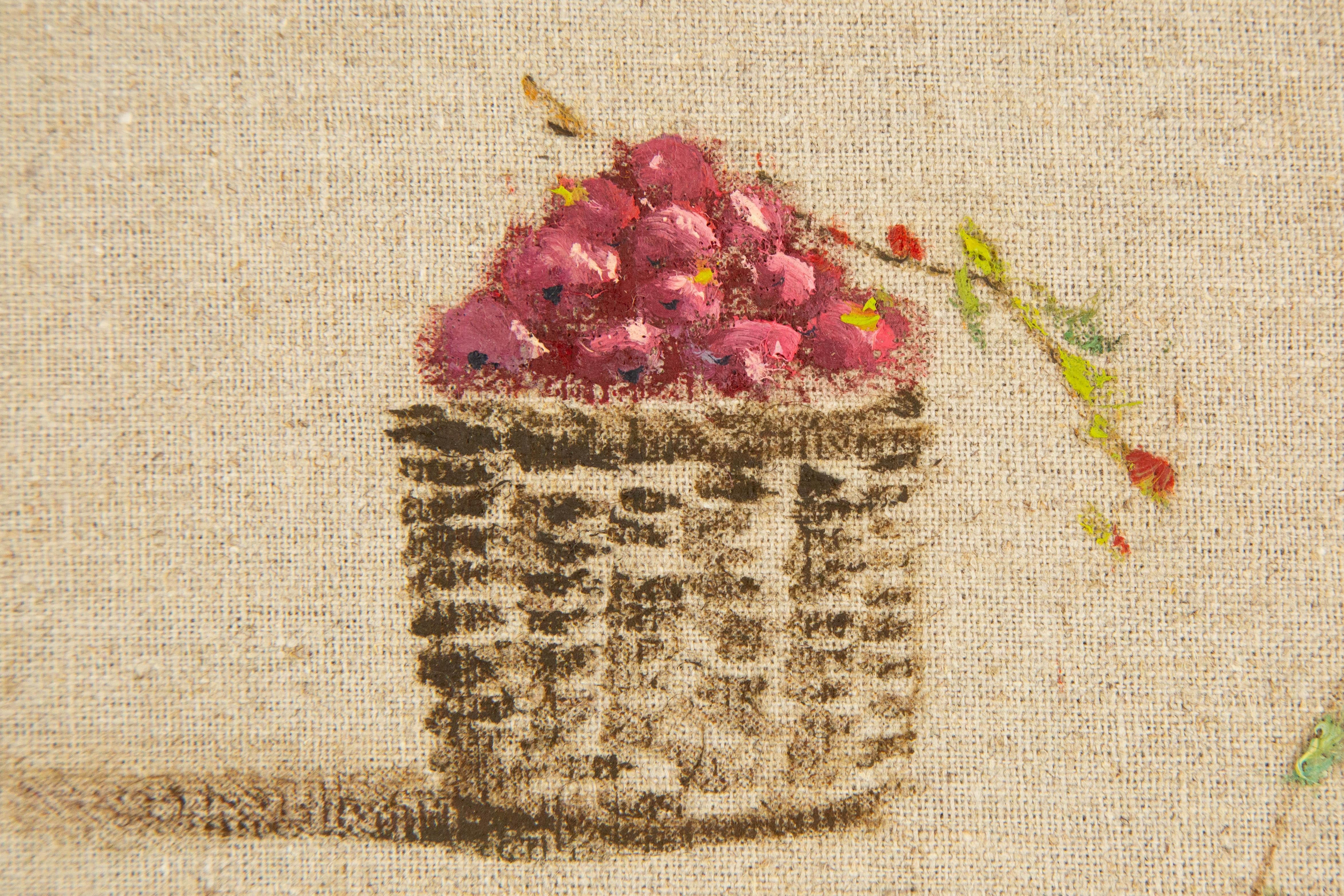 Rulin Xian Stillleben Original Öl auf Leinwand „Full Buket Series IV“ im Angebot 6