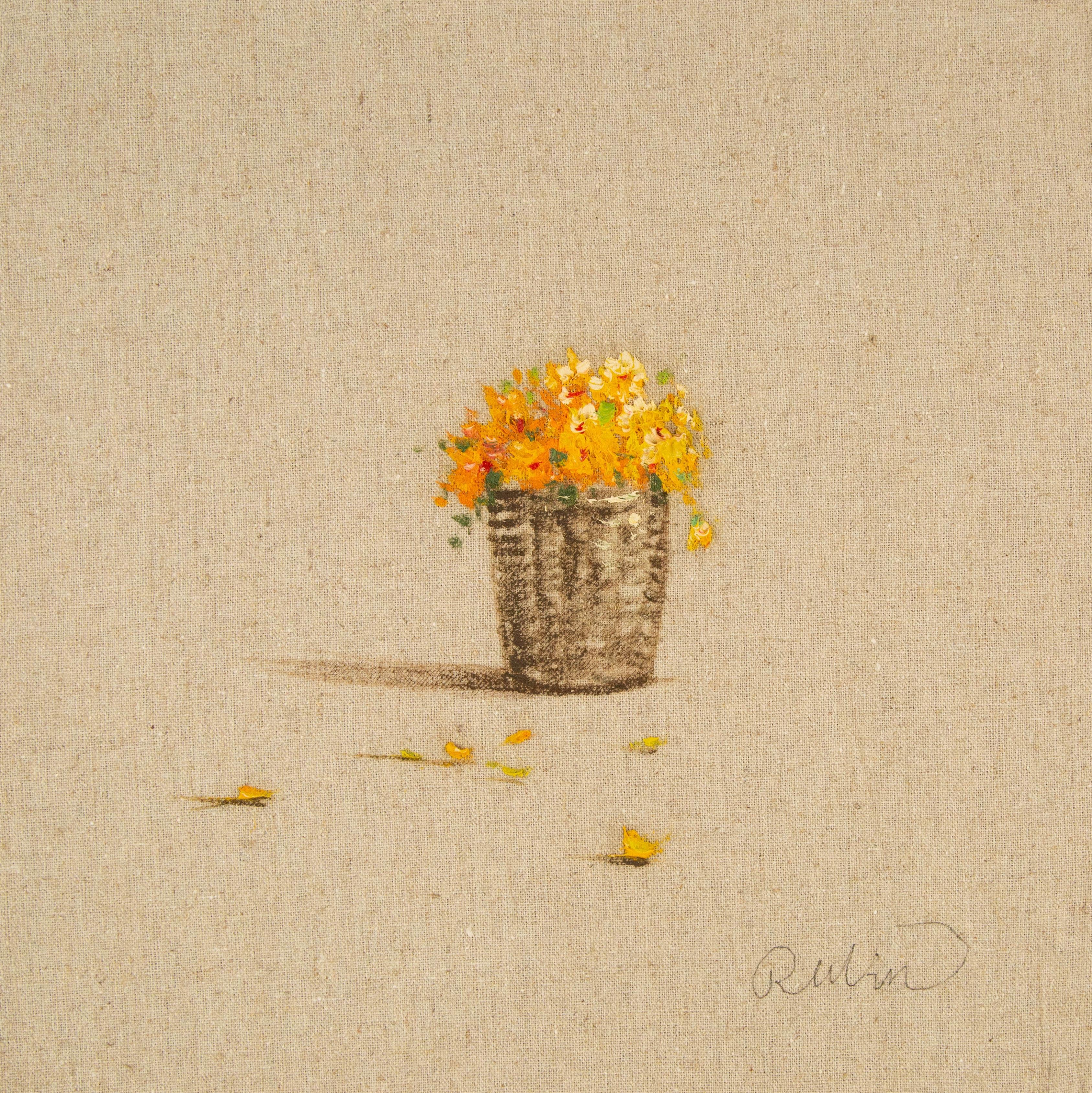 Rulin Xian Stillleben Original Öl auf Leinwand „Full Buket Series VI“