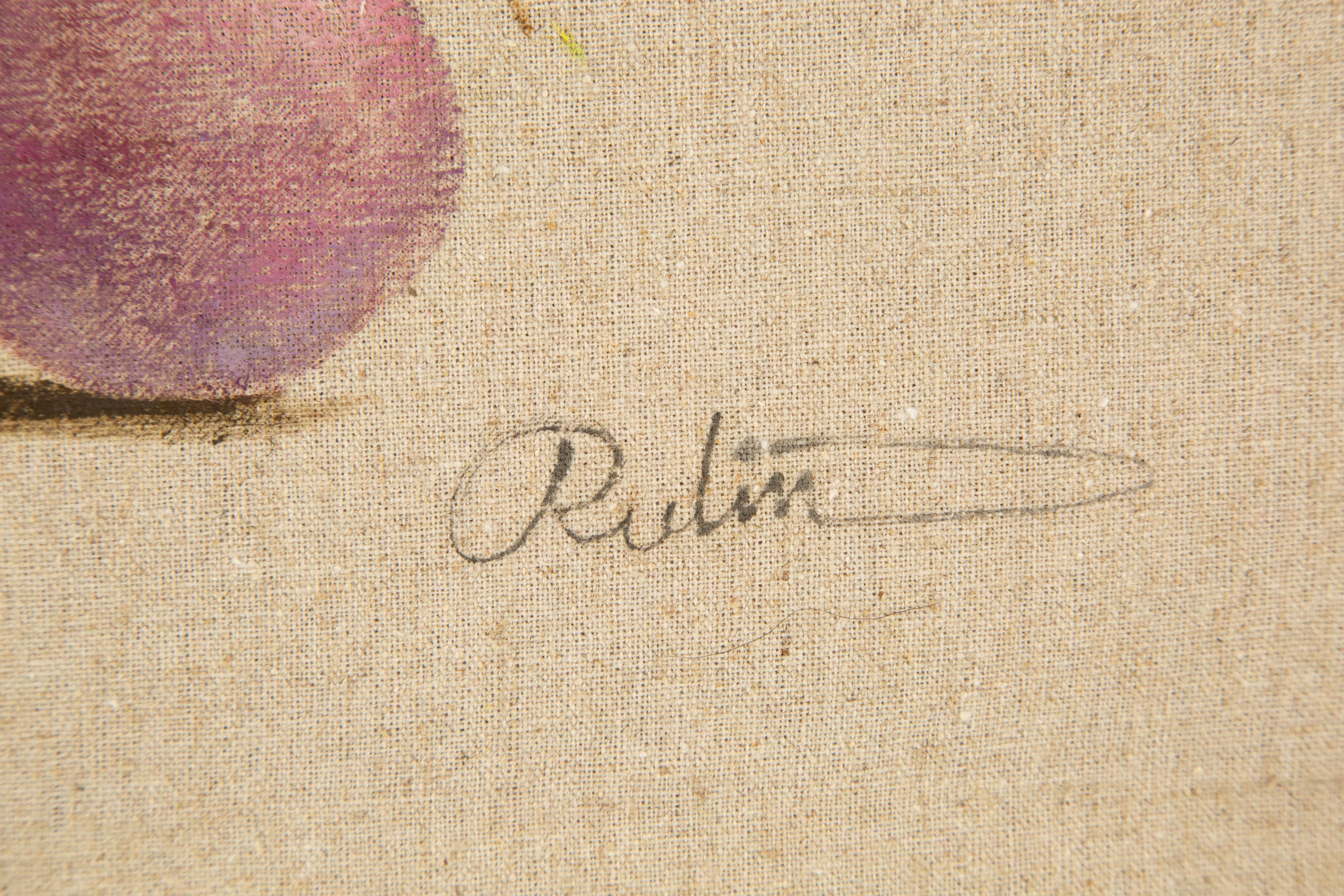 Rulin Xian Stillleben, Original, Öl auf Leinwand, „Mini-Blumenschmuckserie II“, Rulin Xian im Angebot 5