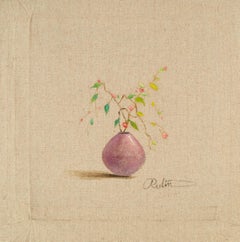 Rulin Xian Bodegón Original Óleo Sobre Lienzo "Mini Arreglo Floral Serie II