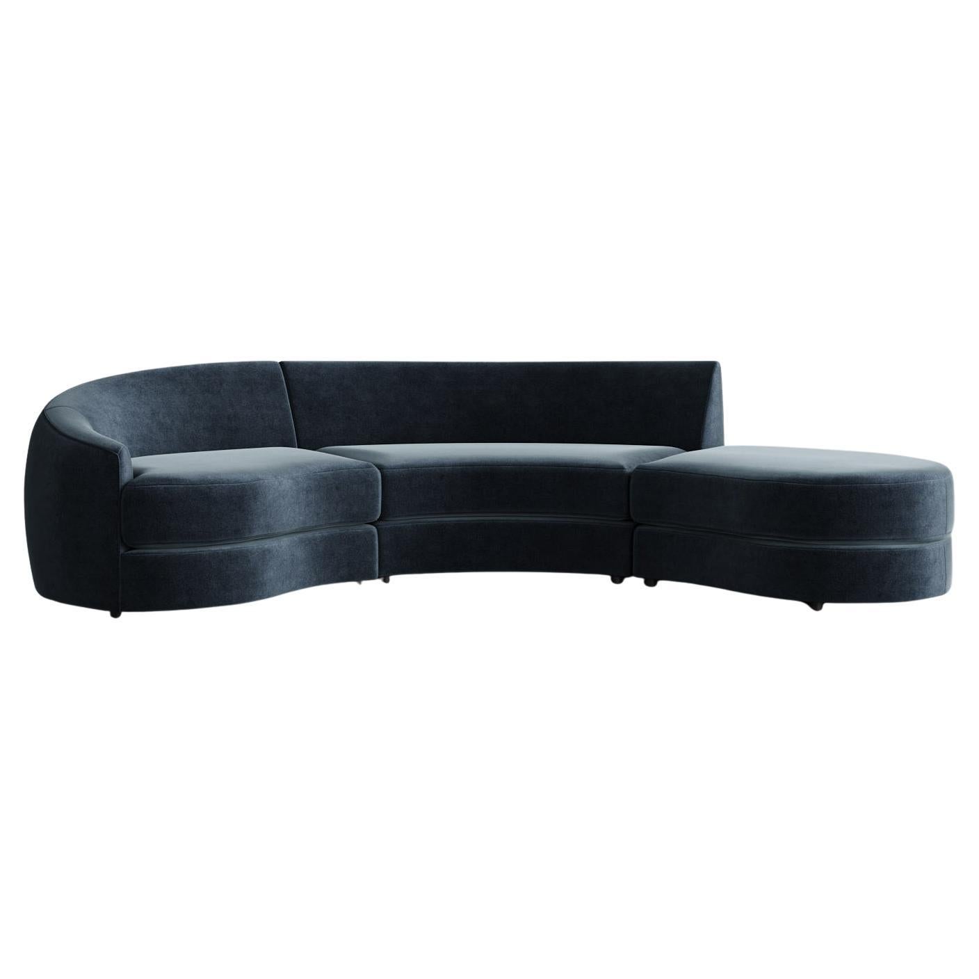 Inspirée de l'éthique du modernisme organique du milieu du siècle, la Collection Sal incarne le génie curviligne de Kagan, Royère et Noguchi. Chaque module est sculpté, bas et matériellement ancré, invitant à une reconfiguration personnelle. Le
