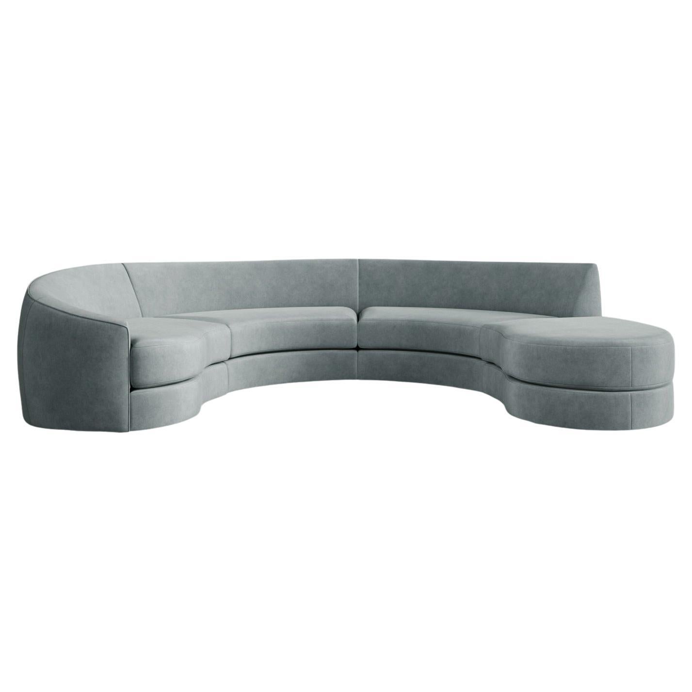 Inspirée de l'éthique du modernisme organique du milieu du siècle, la Collection Sal incarne le génie curviligne de Kagan, Royère et Noguchi. Chaque module est sculpté, bas et matériellement ancré, invitant à une reconfiguration personnelle. Le