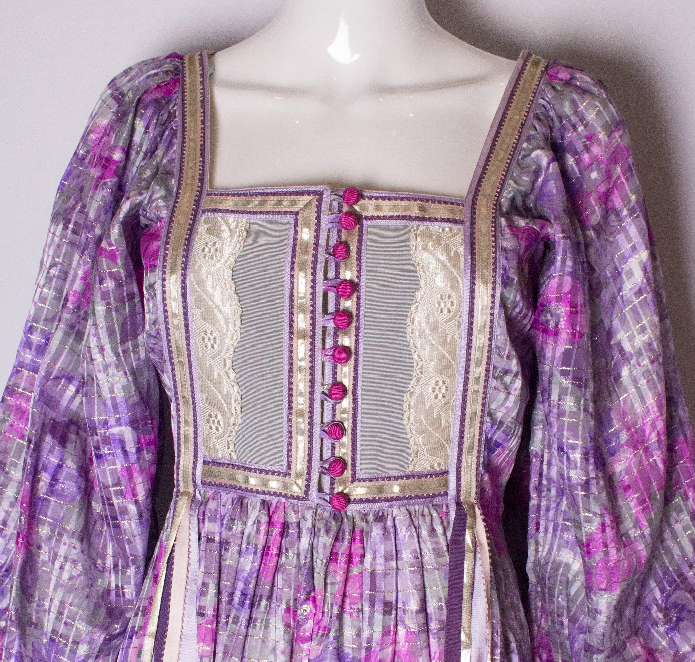 Gray Rumak Vintage 70s Dress