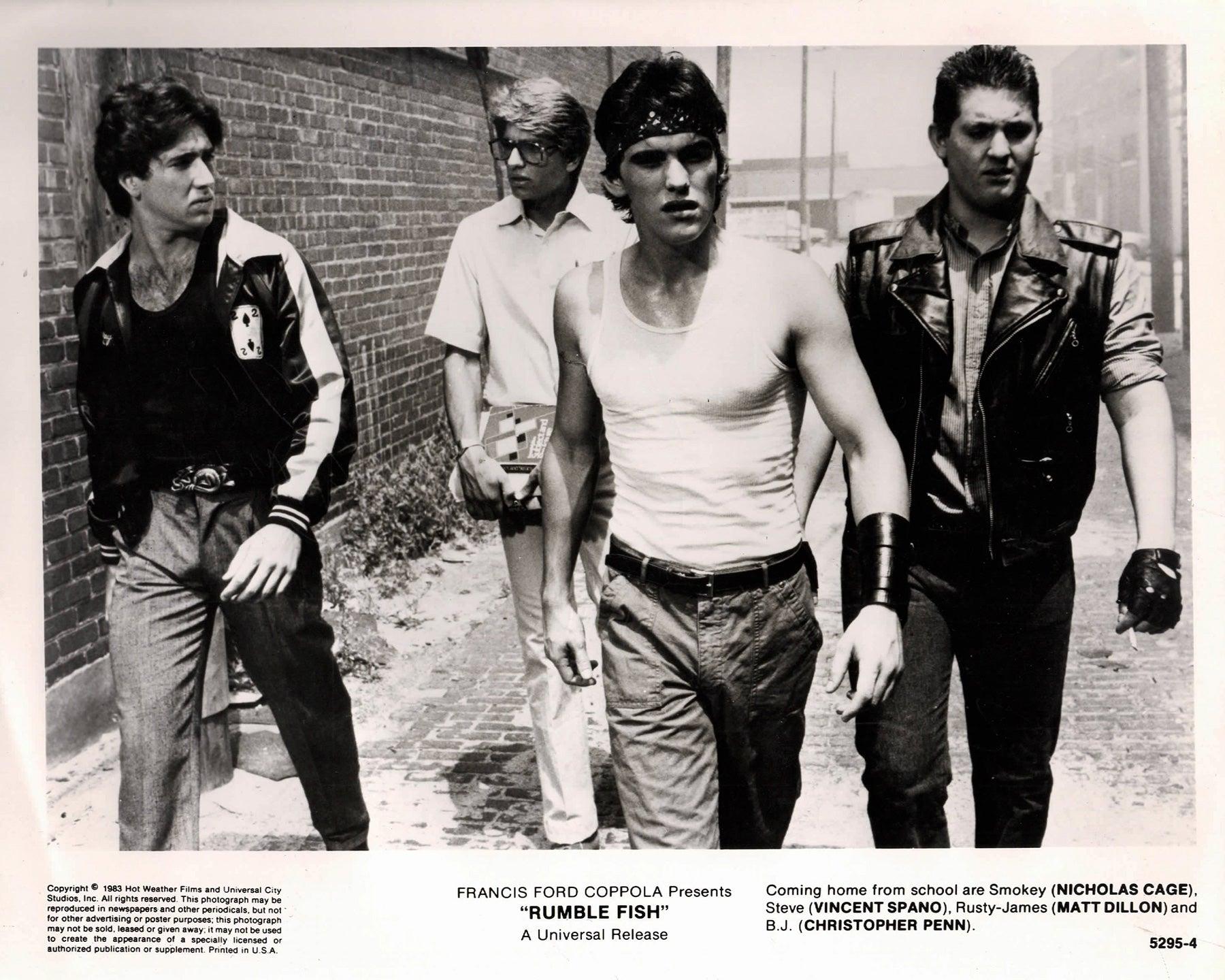 Rumble Fish 1983 Werbefilm Film Presse Standbild Gerahmt (Papier) im Angebot