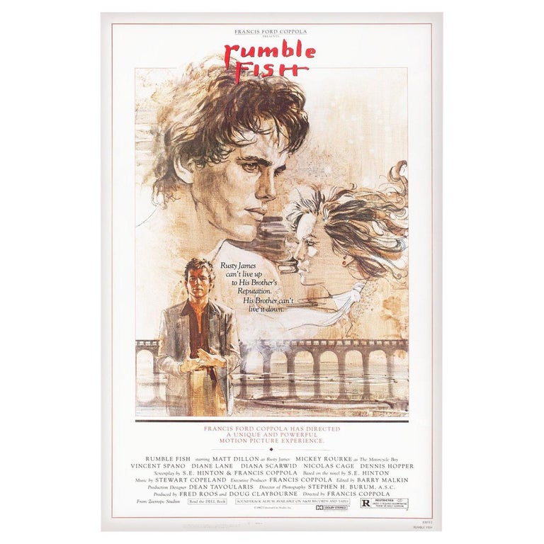 "Rumble Fish" 1983 U.S. One Sheet Film Poster For Sale at 1stDibs