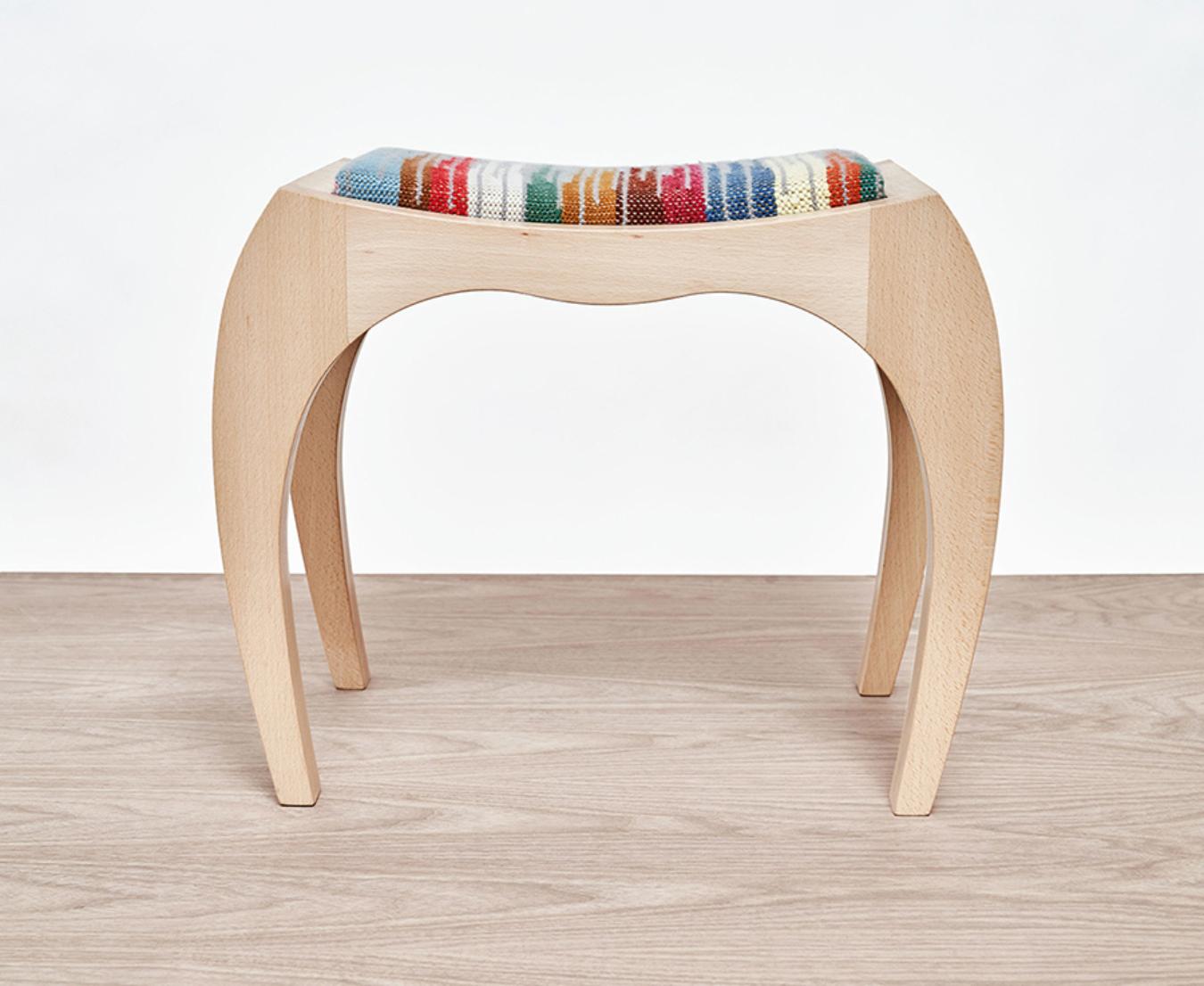 Contemporary Rumbo Unic Stool by Jean-Baptiste Van Den Heede For Sale