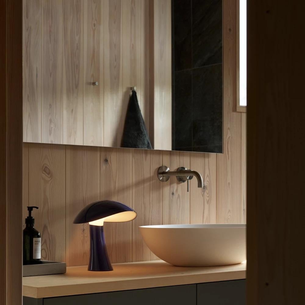 Molded 'Rumee 220 Portable Lamp' in Blue by Gabriel Tan for Louis Poulsen For Sale