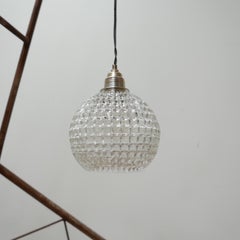 Run of Late 20th Dutch Glass Ball Pendant Lights '15'