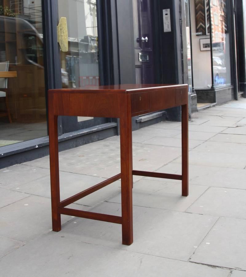 Scandinavian Modern Rud Rasmussen Petite Mahogany Desk