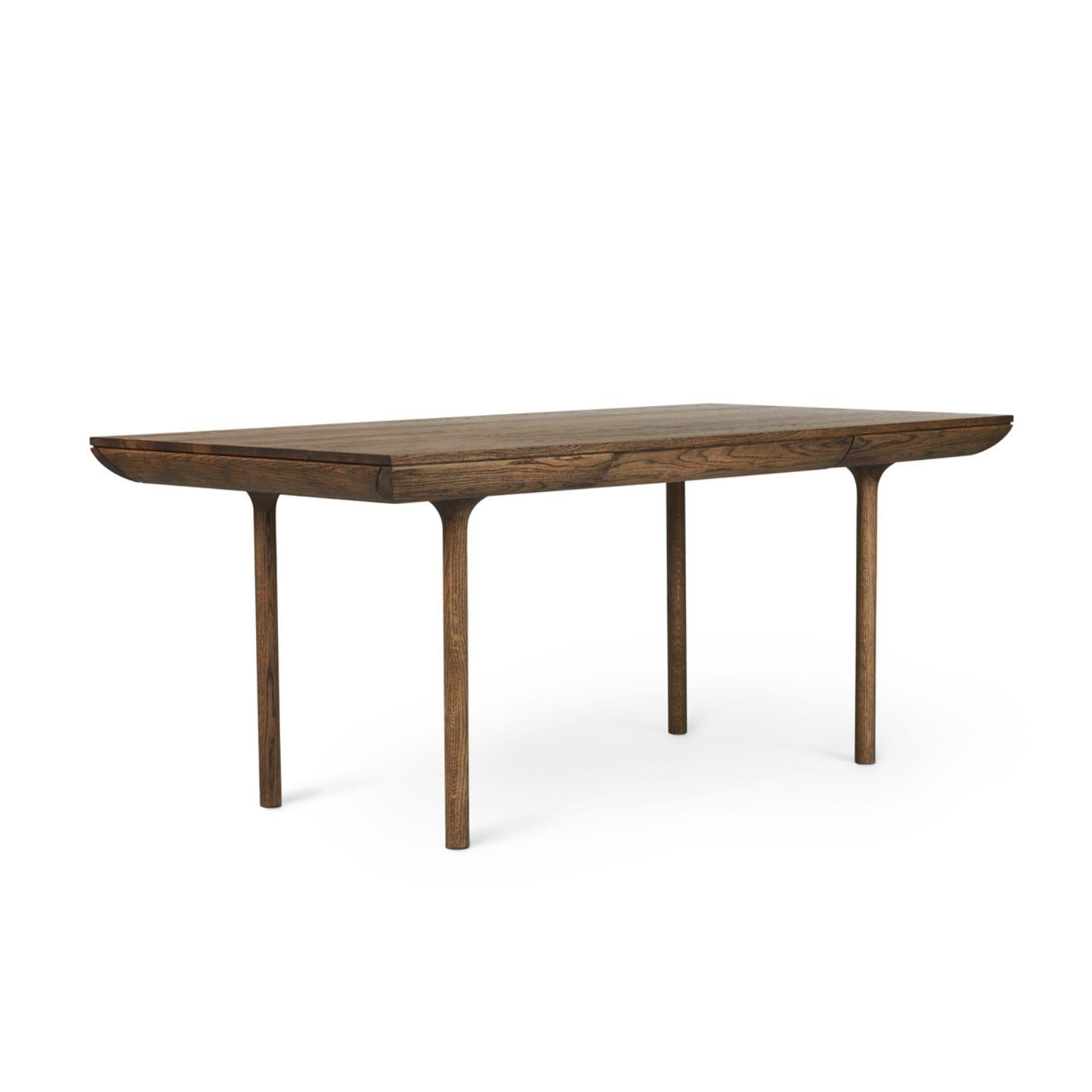 Post-Modern Rúna Smoked Oak Dining Table by Warm Nordic