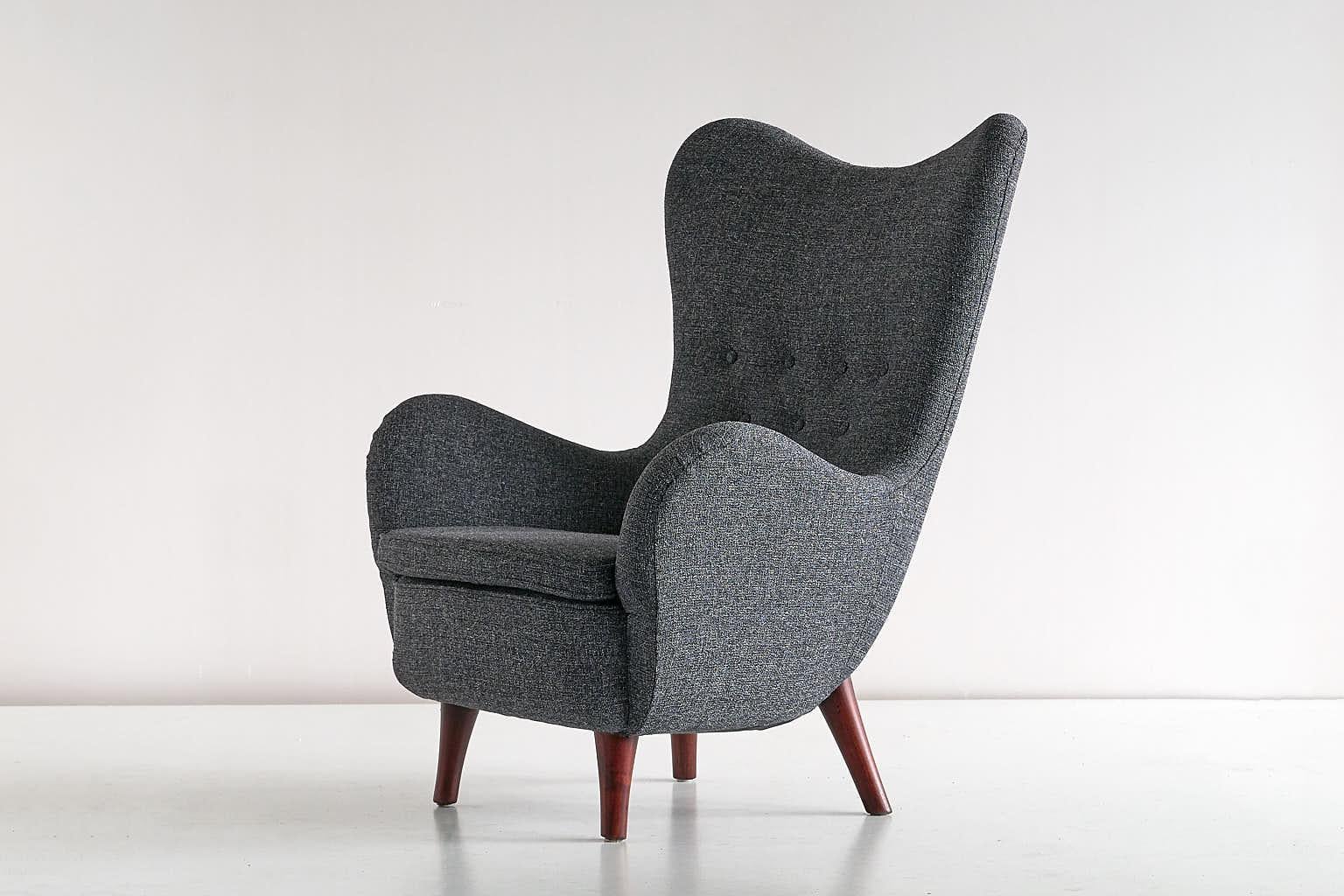 Runar Engblom Armchair Designed for Hotel Vaakuna Helsinki, Boman, Finland, 1951 1