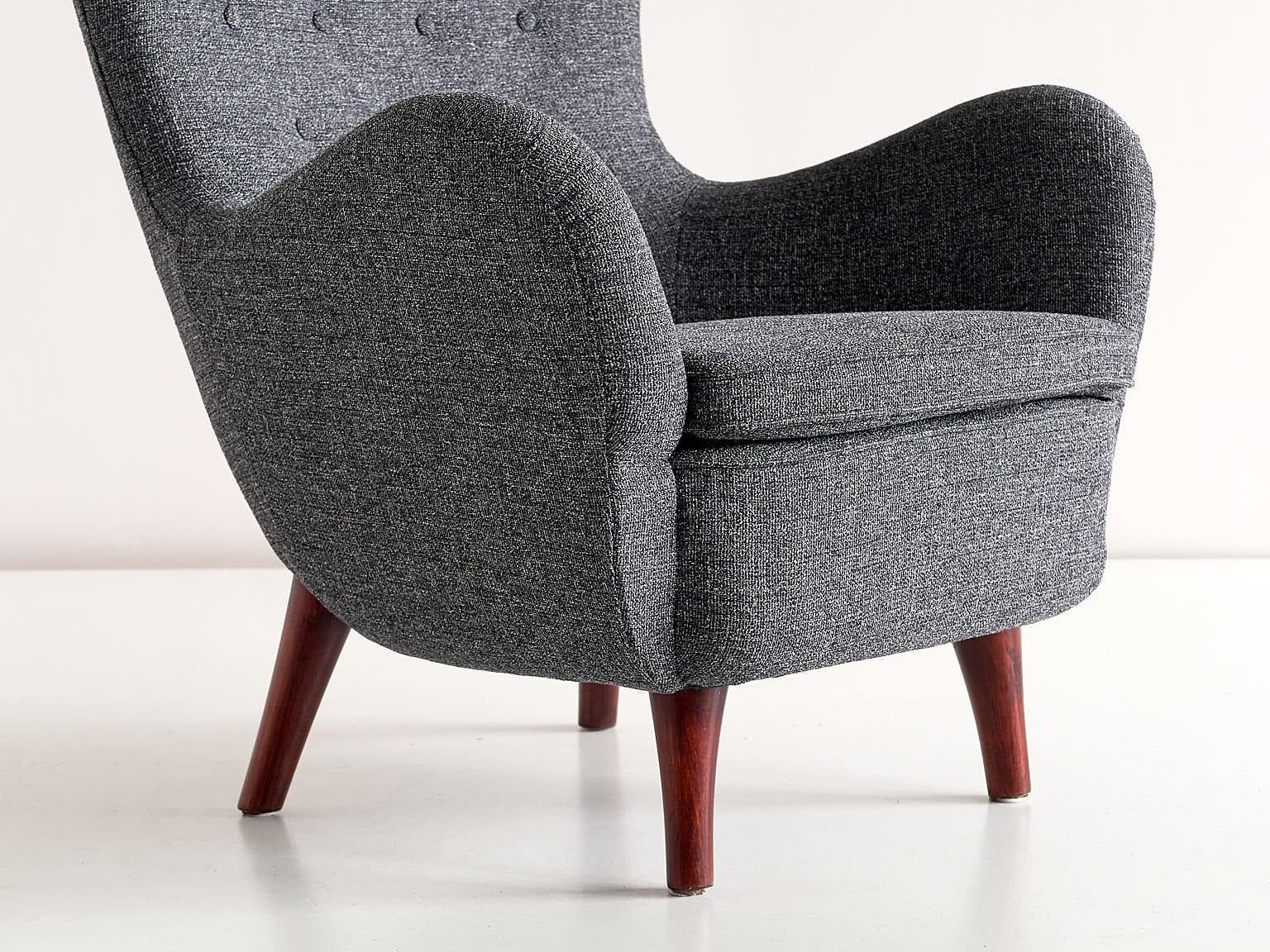 Finnish Runar Engblom Armchair Designed for Hotel Vaakuna Helsinki, Boman, Finland, 1951