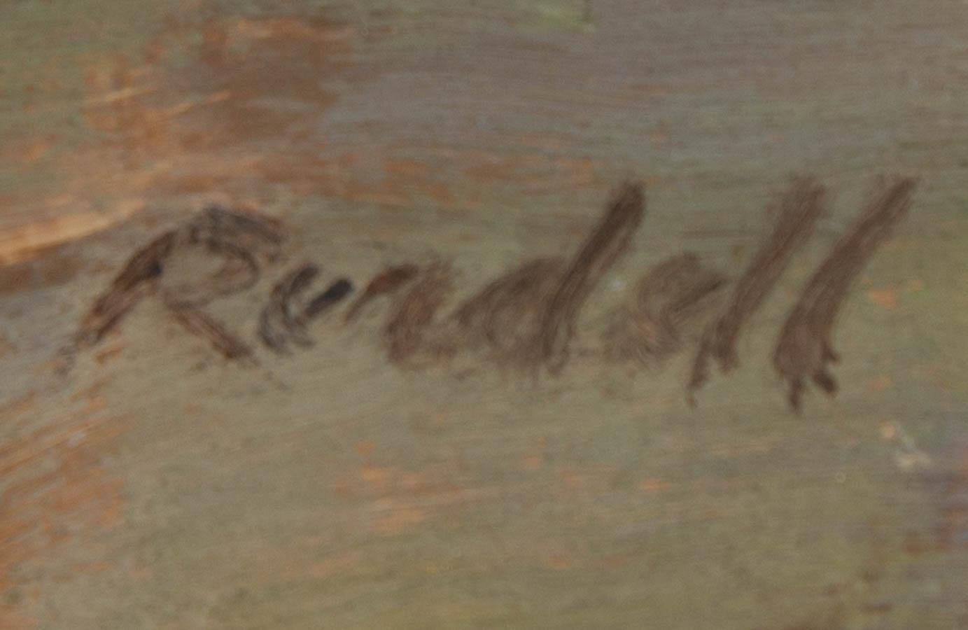 Rundell - Óleo Siglo XX, Una iglesia al principio de la primavera en venta 4