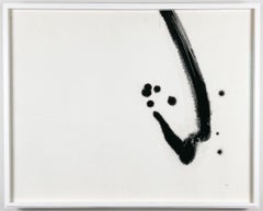 Original Minimalist Artwork Rune Hagberg Inkpainting Caligraphy circa 1965