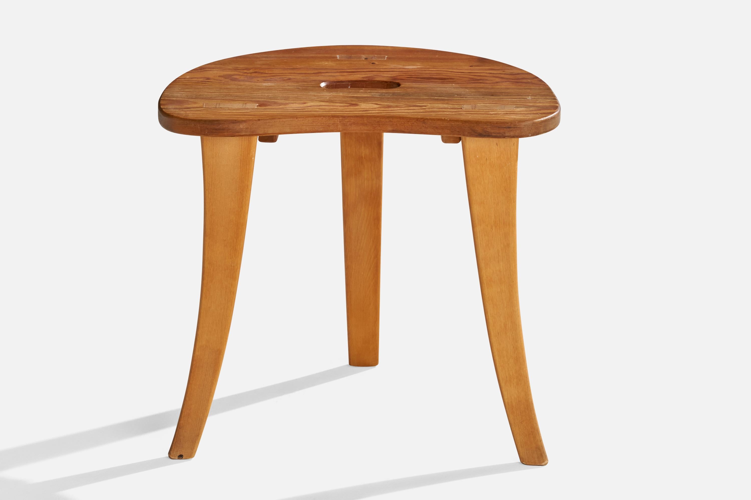 Swedish Rune Larsson, Stool, Pine, Sweden, 1999 For Sale