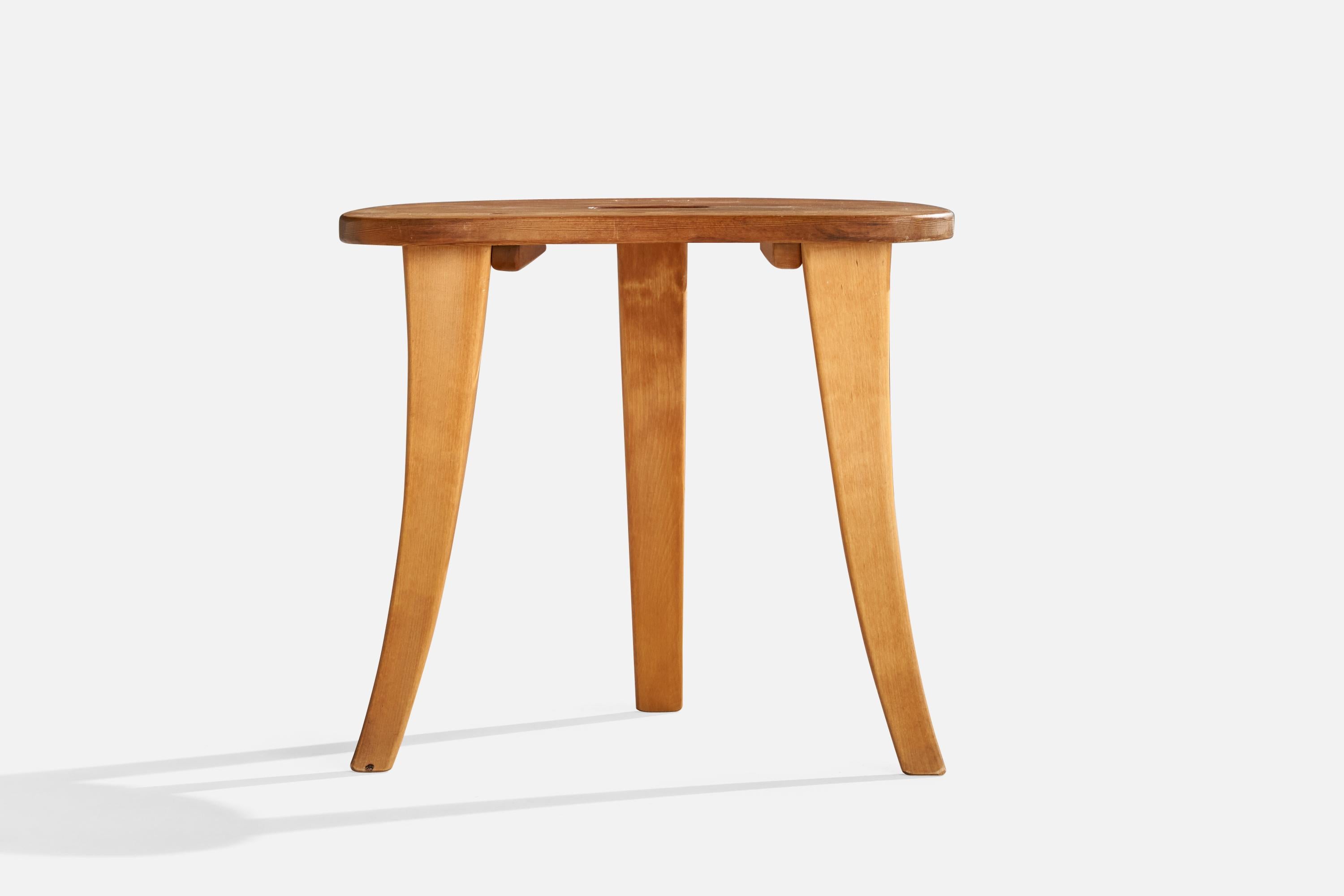 Rune Larsson, Stool, Pine, Sweden, 1999 In Good Condition For Sale In High Point, NC