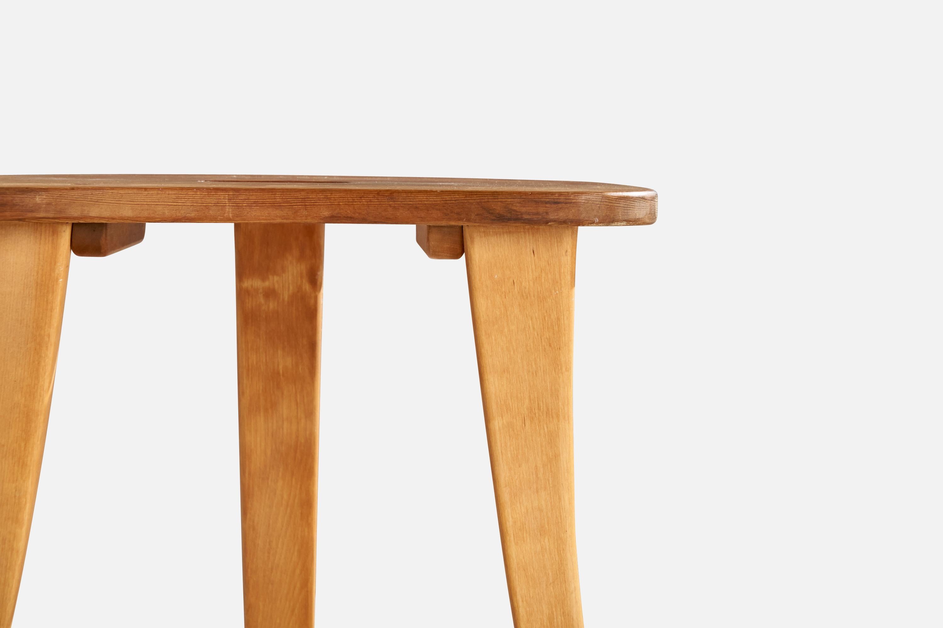 Late 20th Century Rune Larsson, Stool, Pine, Sweden, 1999 For Sale