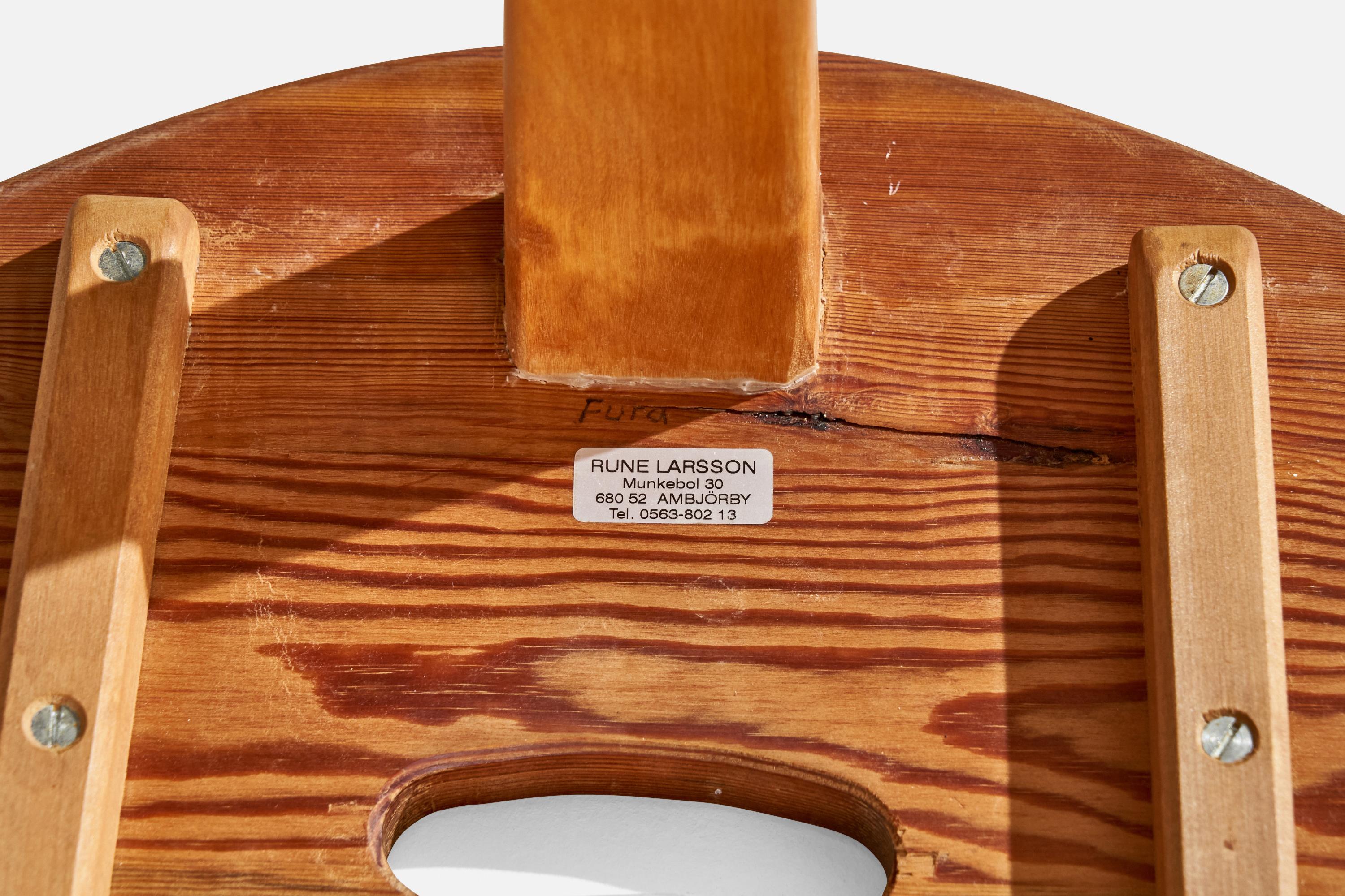 Rune Larsson, Stool, Pine, Sweden, 1999 For Sale 3