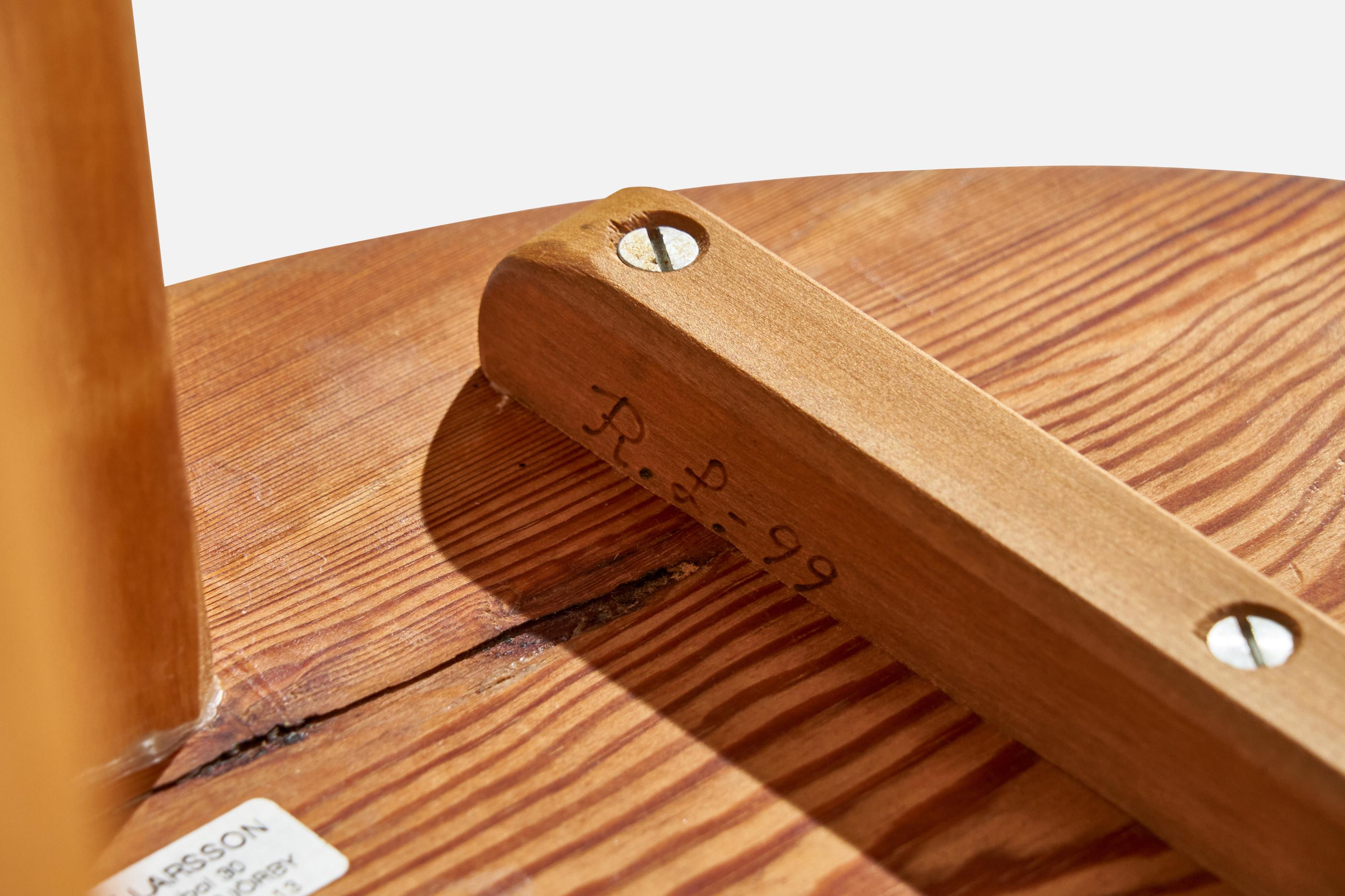 Rune Larsson, Stool, Pine, Sweden, 1999 For Sale 4