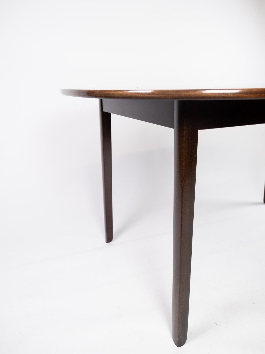 Scandinave moderne Table de salle à manger Rungstedlund en acajou conçue par Ole Wanscher, années 1960