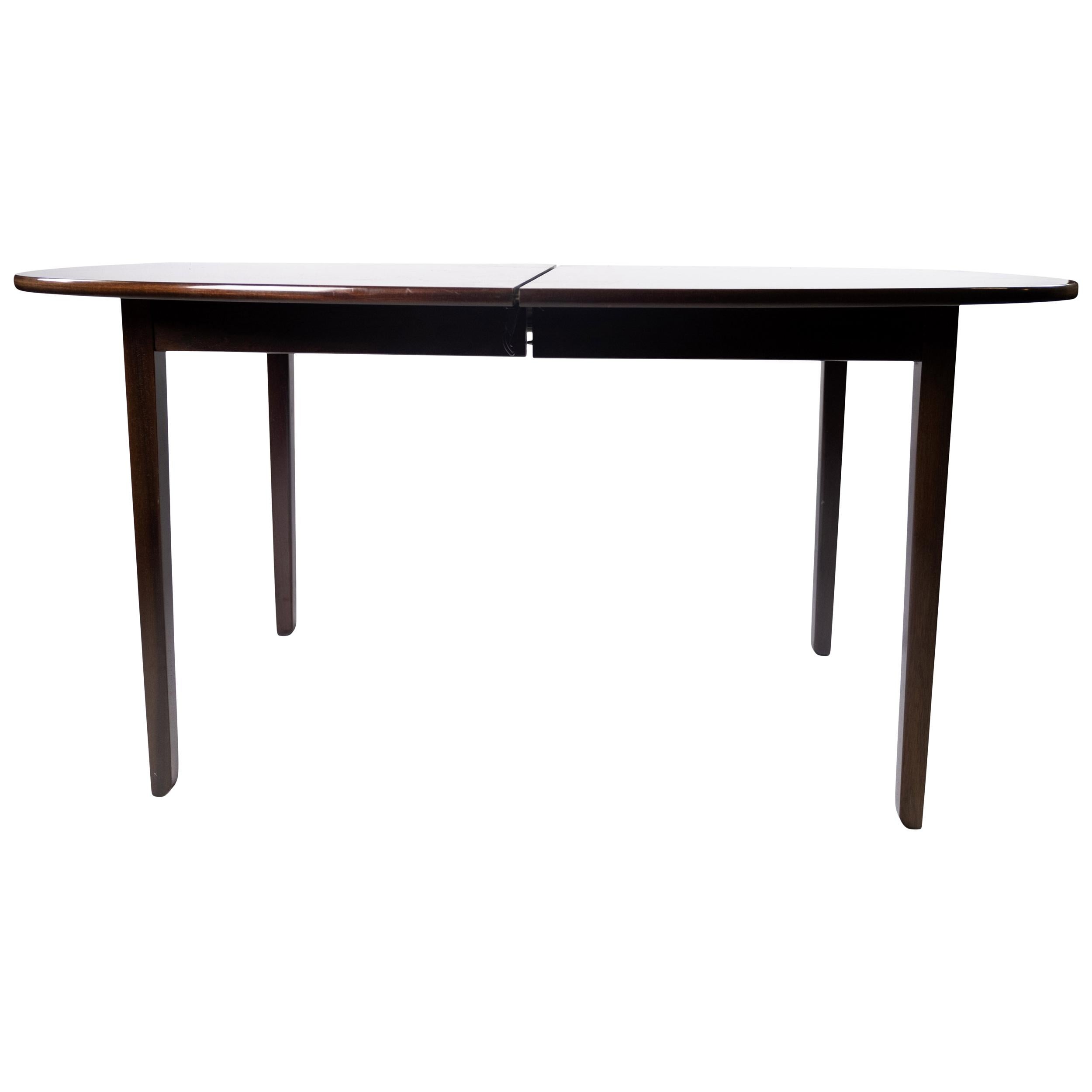 Table de salle à manger Rungstedlund en acajou conçue par Ole Wanscher, années 1960