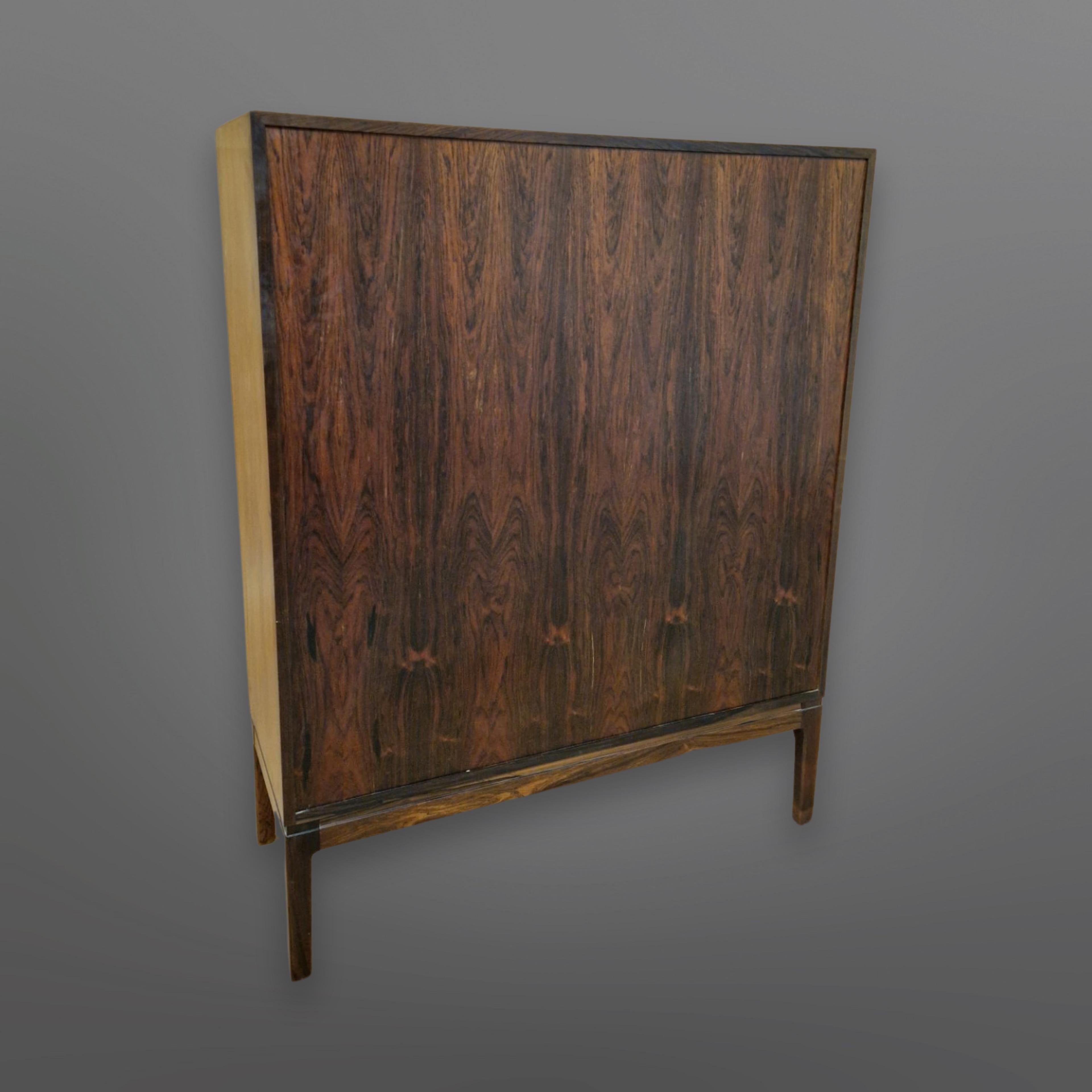 Rungstedlund hardwood cabinet by Ole Wanscher for P. Jeppesen, Denmark 1960s For Sale 6