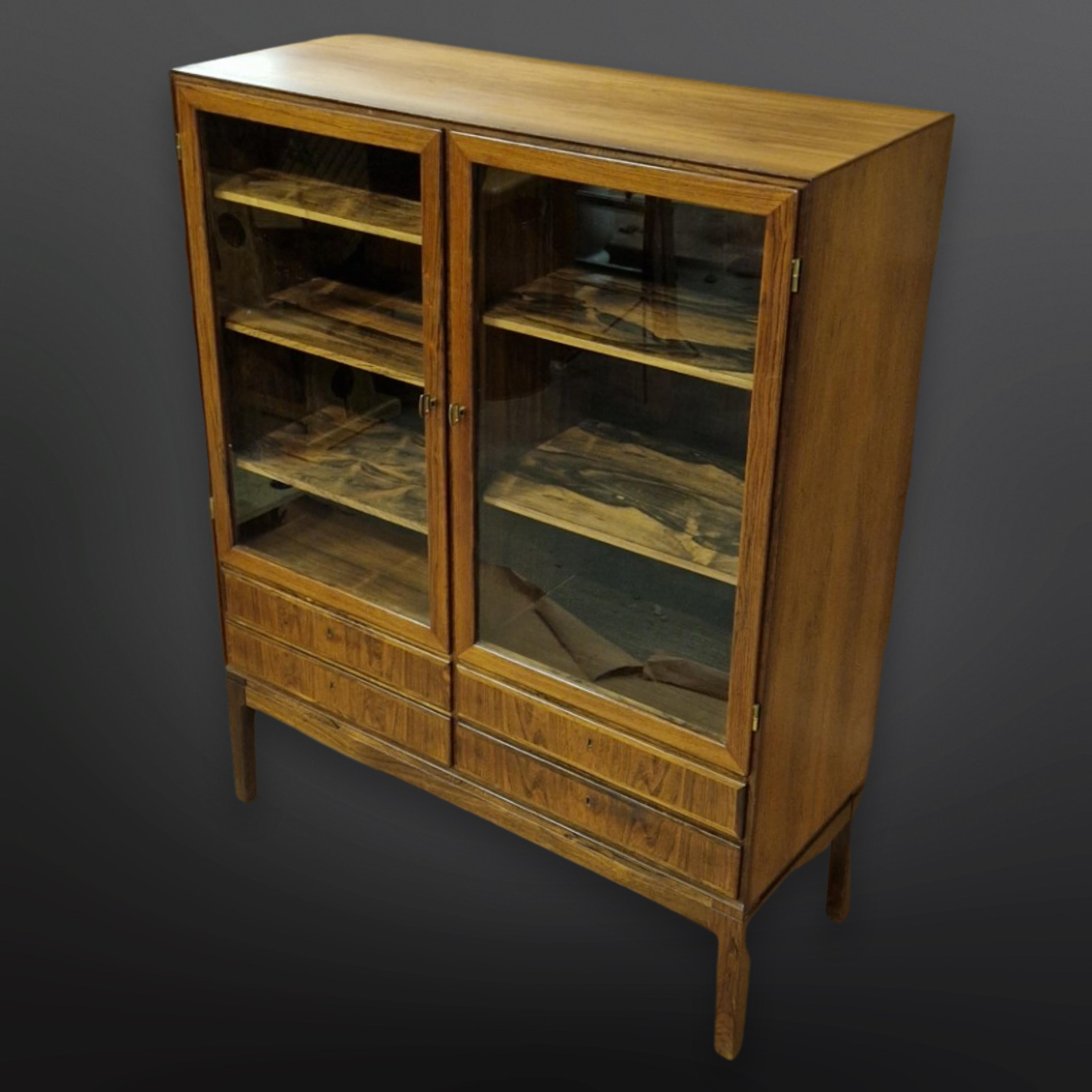Mid-Century Modern Rungstedlund hardwood cabinet by Ole Wanscher for P. Jeppesen, Denmark 1960s For Sale