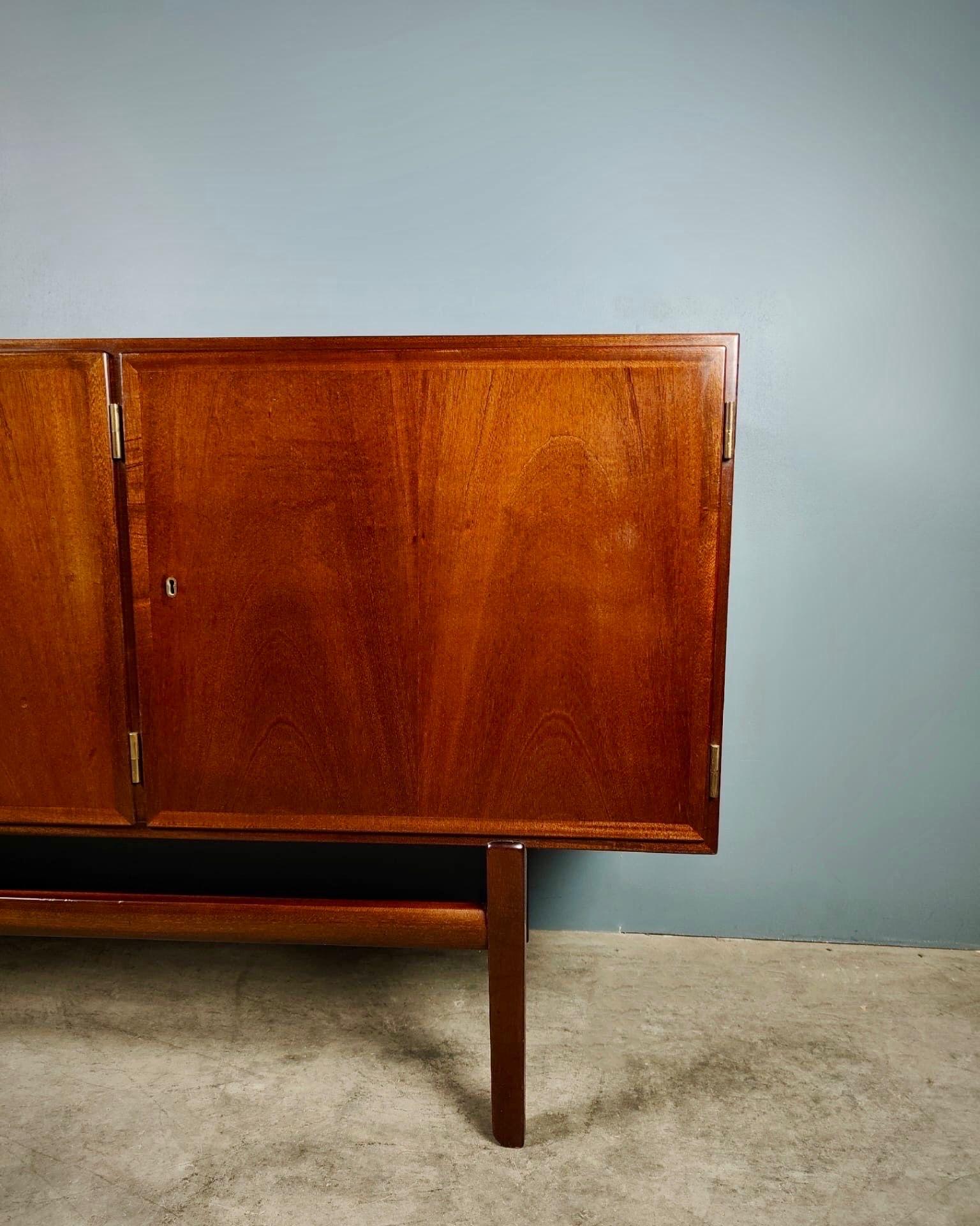 Rungstedlund Mahogany Danish Sideboard By Ole Wanscher For Poul Jeppesen 1
