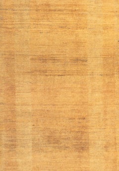 Runner, Golden Yellow Contemporary Gabbeh Persian Wool Rug