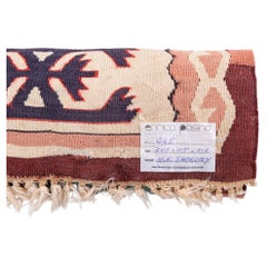 Hand-Woven Turkish Kilim Runner, Wool, Mid-20th Century, 303x105 CM