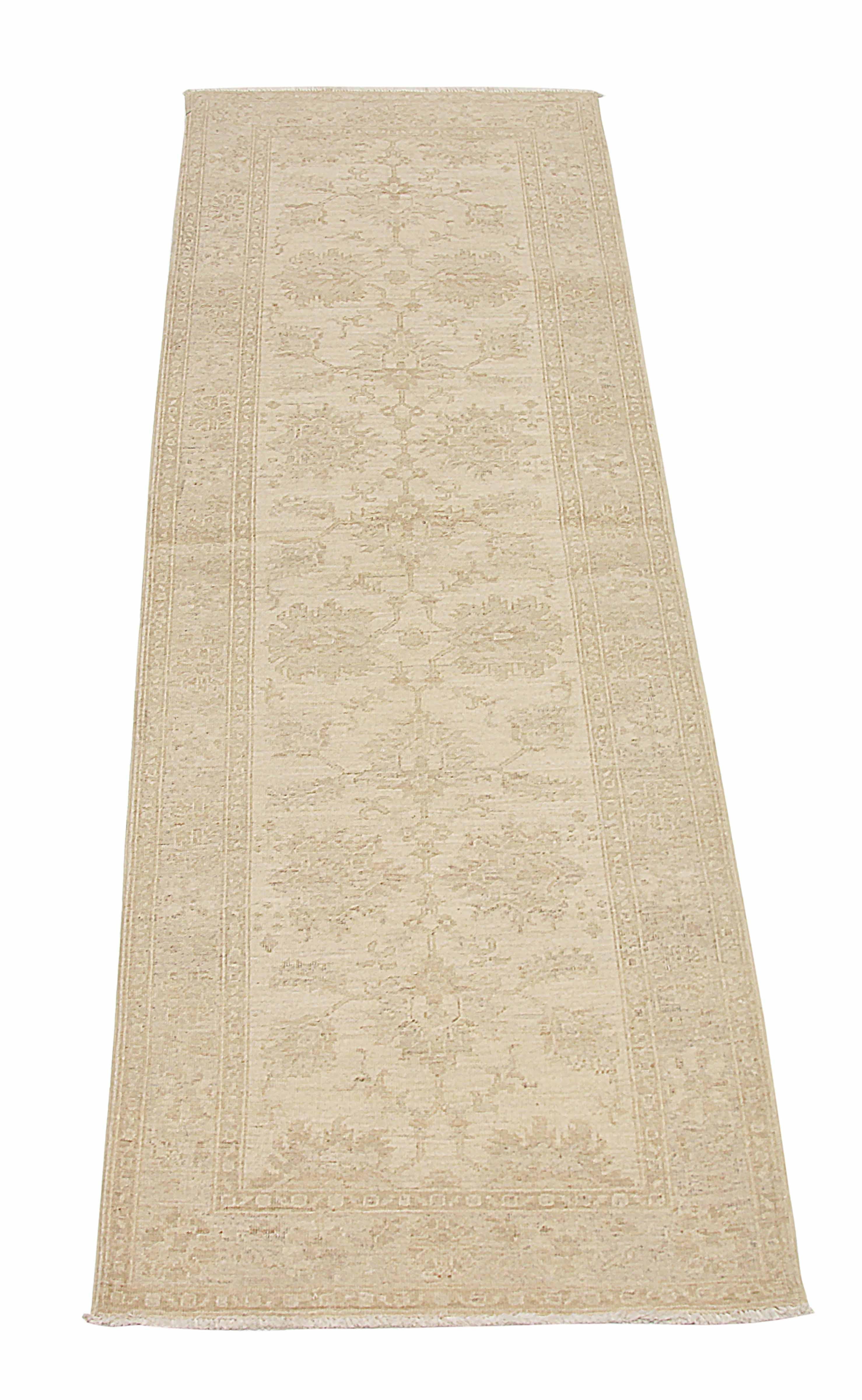 Add a touch of elegance and sophistication to your home with this beautifully handwoven runner rug. Crafted from the finest sheep's wool and colored with all-natural vegetable dyes that are safe for humans and pets, this runner rug is not only