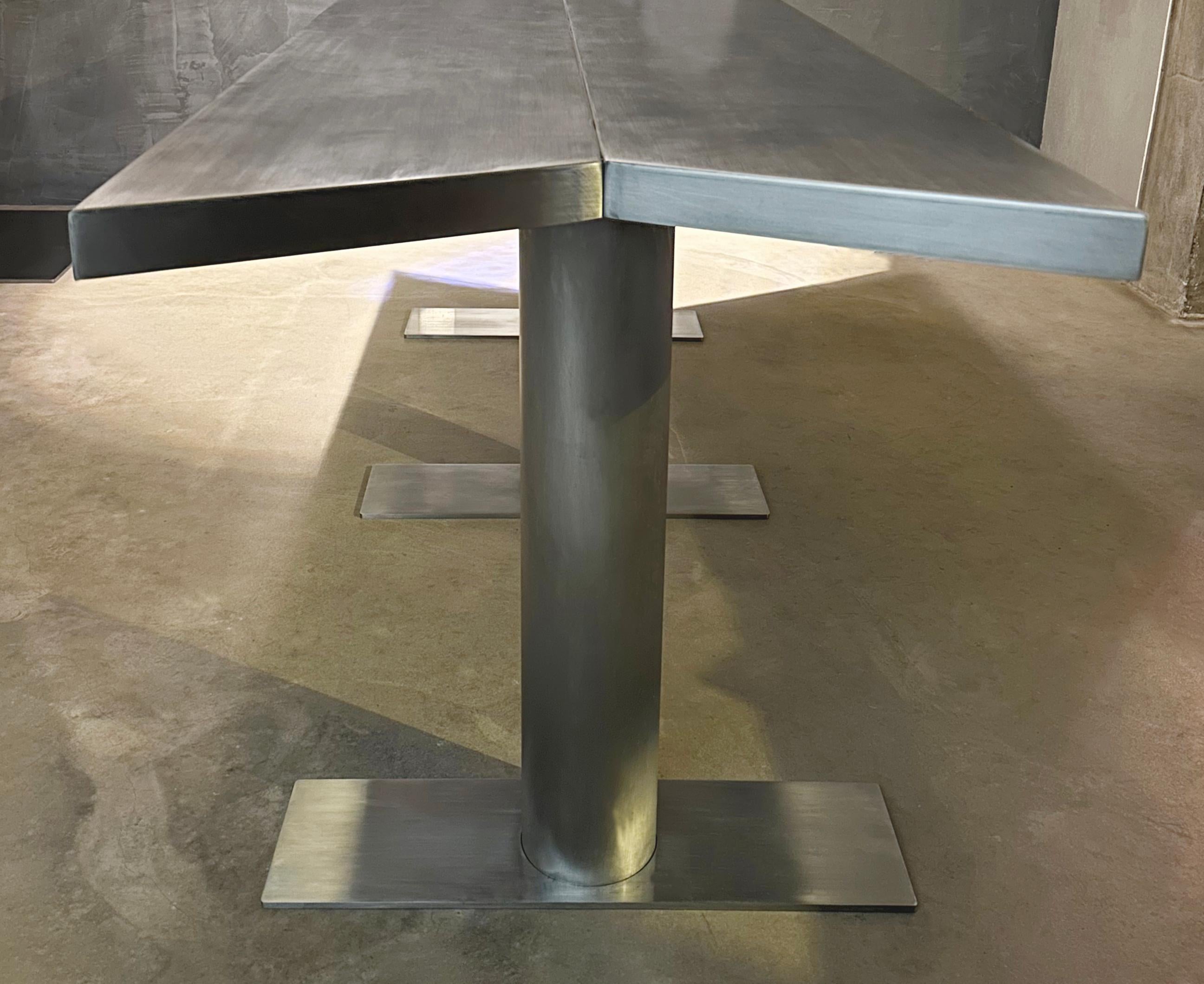 Italian “Running Gun” Dining Table, Iron, James Vincent Milano, Italy, 2023 For Sale