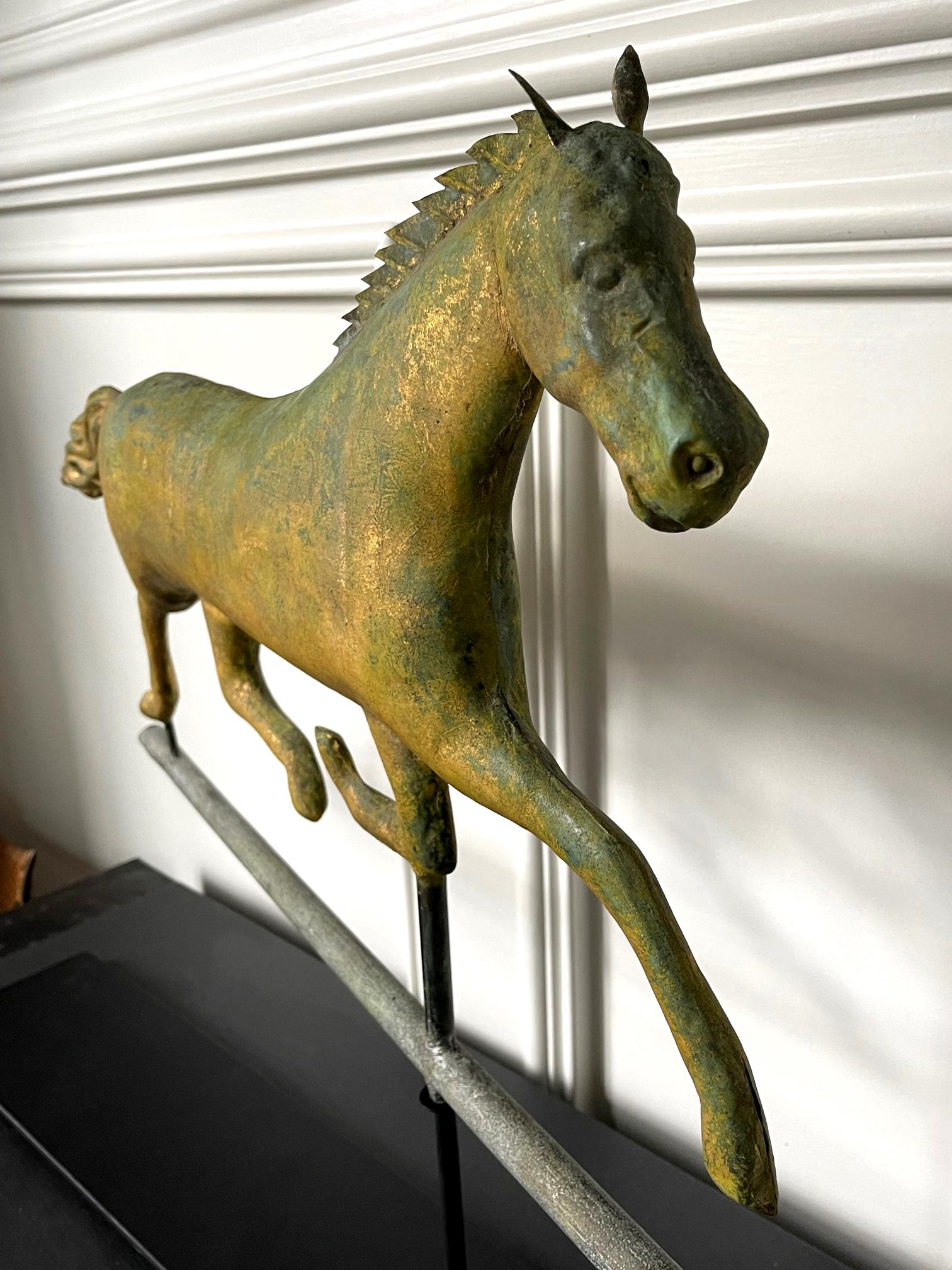 Running Horse Weathervane on Display Stand For Sale 8