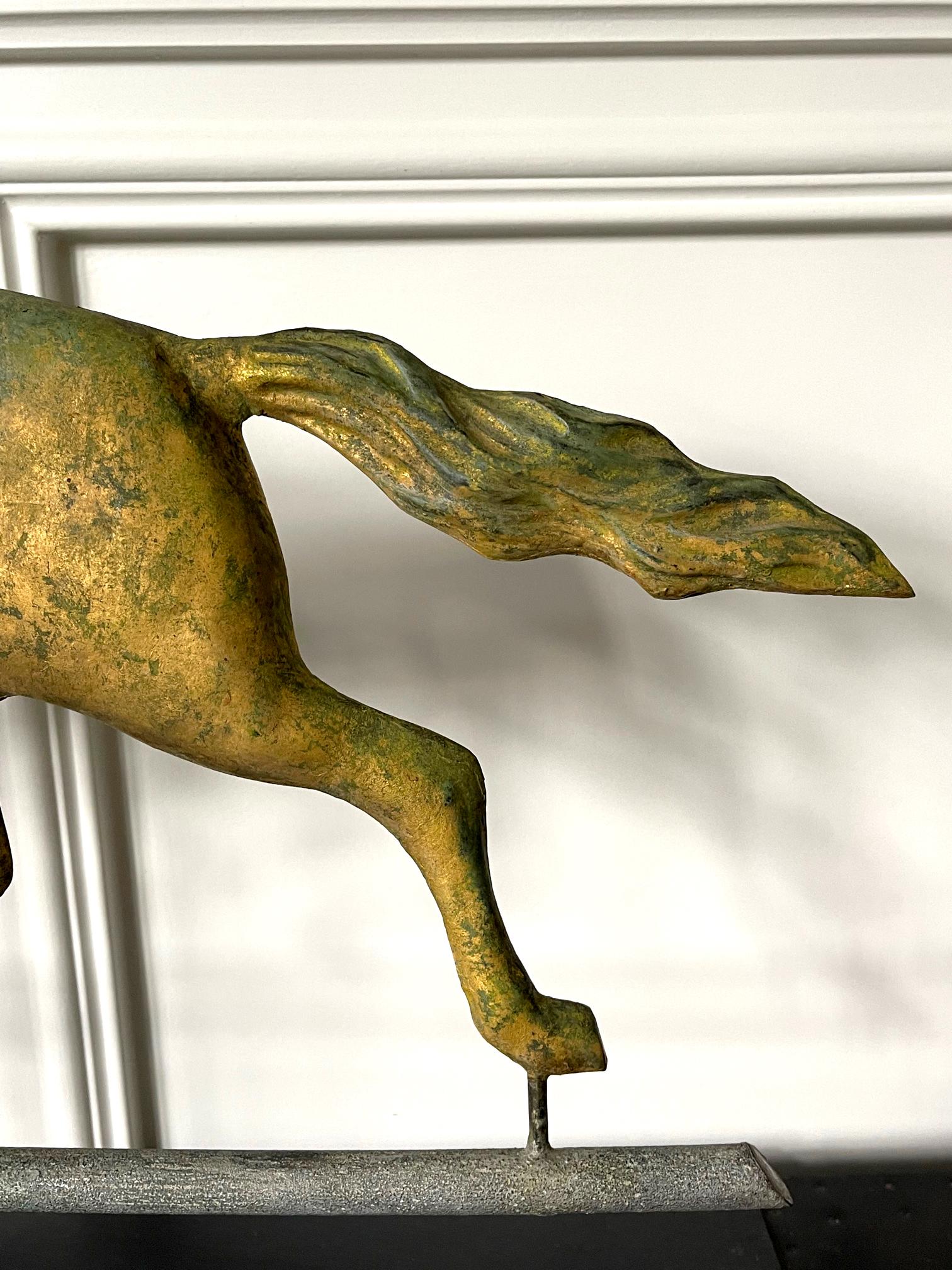 American Running Horse Weathervane on Display Stand For Sale