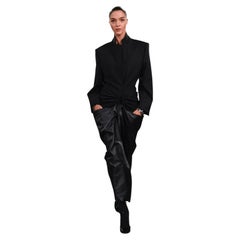 Runway Alaïa Spring 2023 blazer dress. Sculptural 80s leather. Size 36 by Mulier