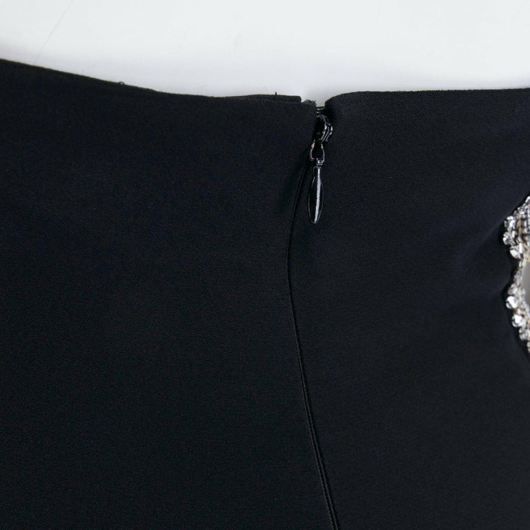 runway ALEXANDER MCQUEEN SS07 baroque crystal strass black pencil skirt ...