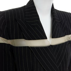 runway ALEXANDER MCQUEEN SS1998 vintage deconstructed jacket pant suit IT46 L