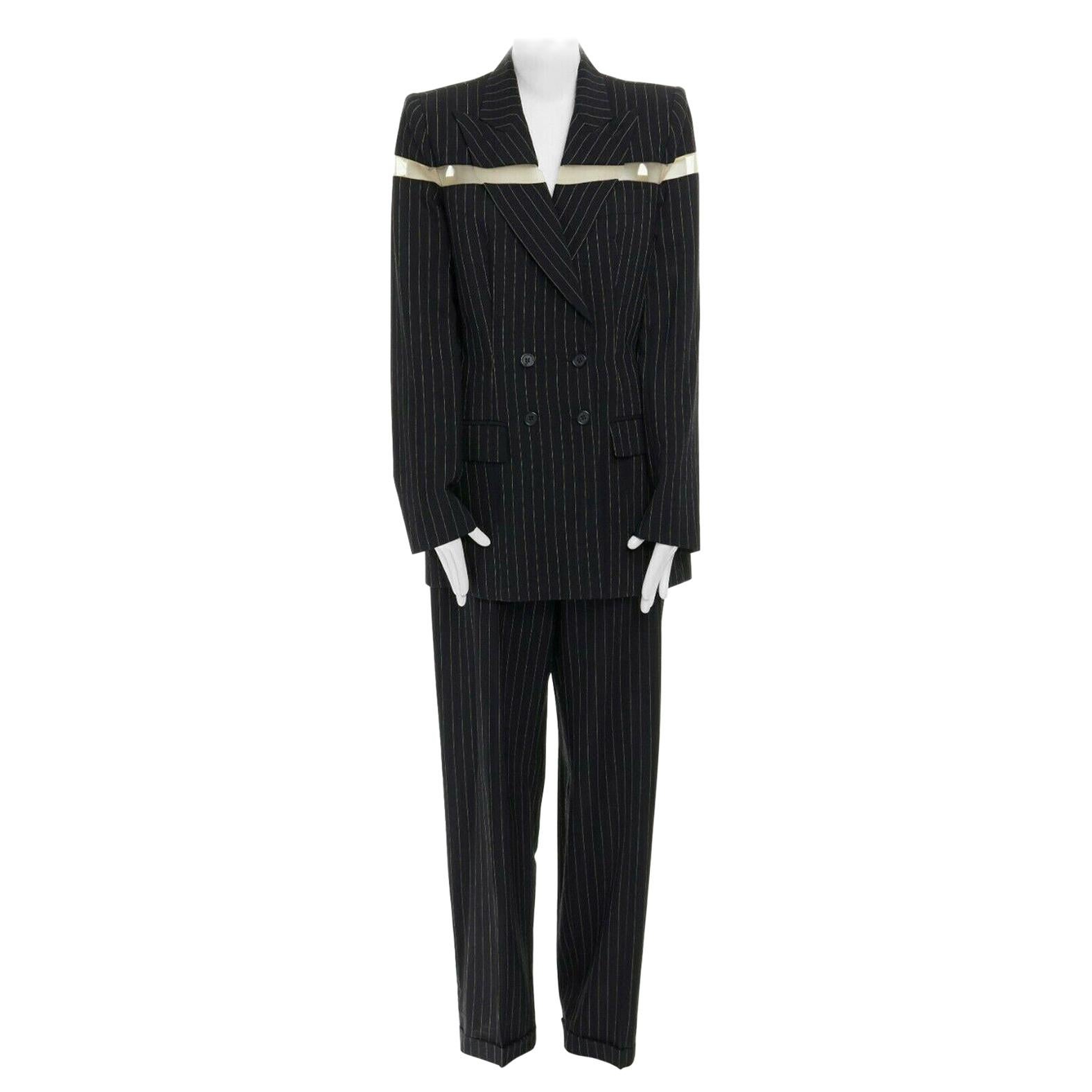 runway ALEXANDER MCQUEEN SS1998 vintage deconstructed jacket pant suit ...