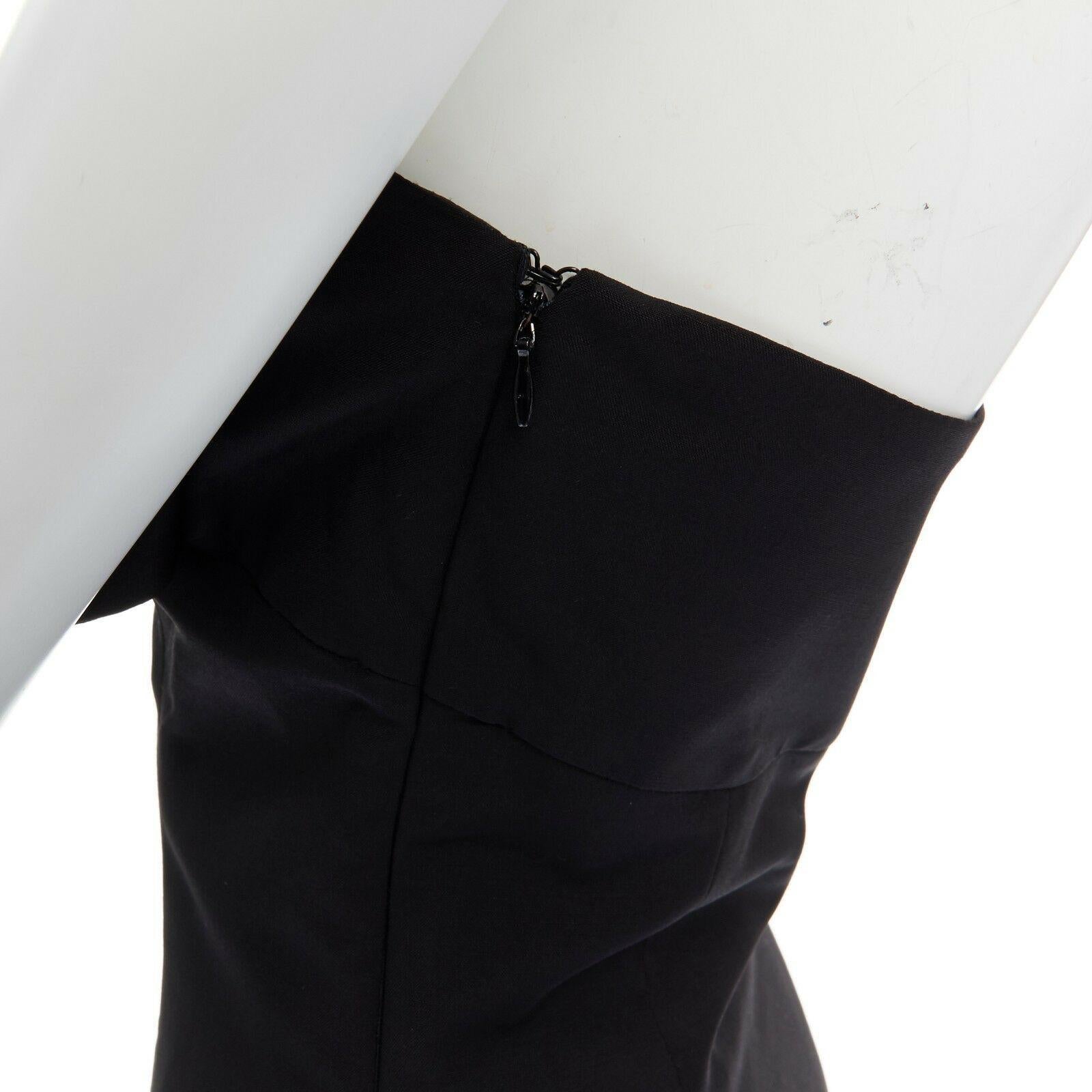 runway ALEXANDER MCQUEEN Vintage SS01 black wrap sleeves dress IT40 US4 UK8 S 5