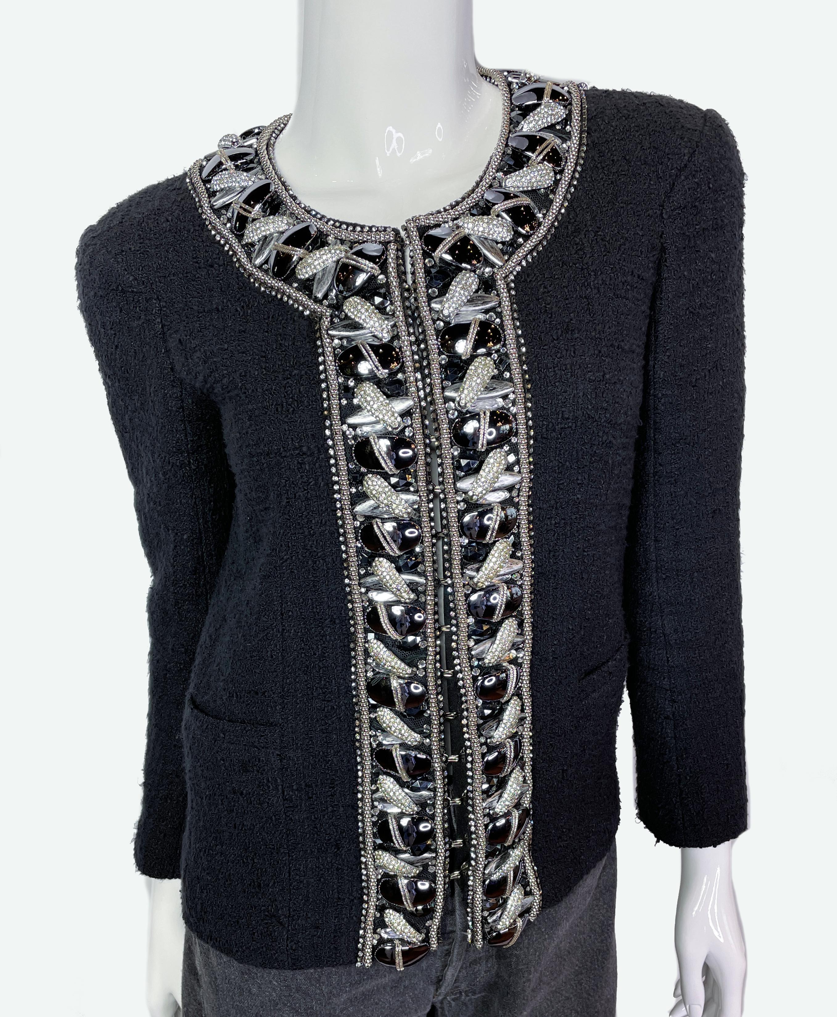 Runway Balmain Crystals And Faux Pearls Embellished Jacket, 2009 Spring RTW  3
