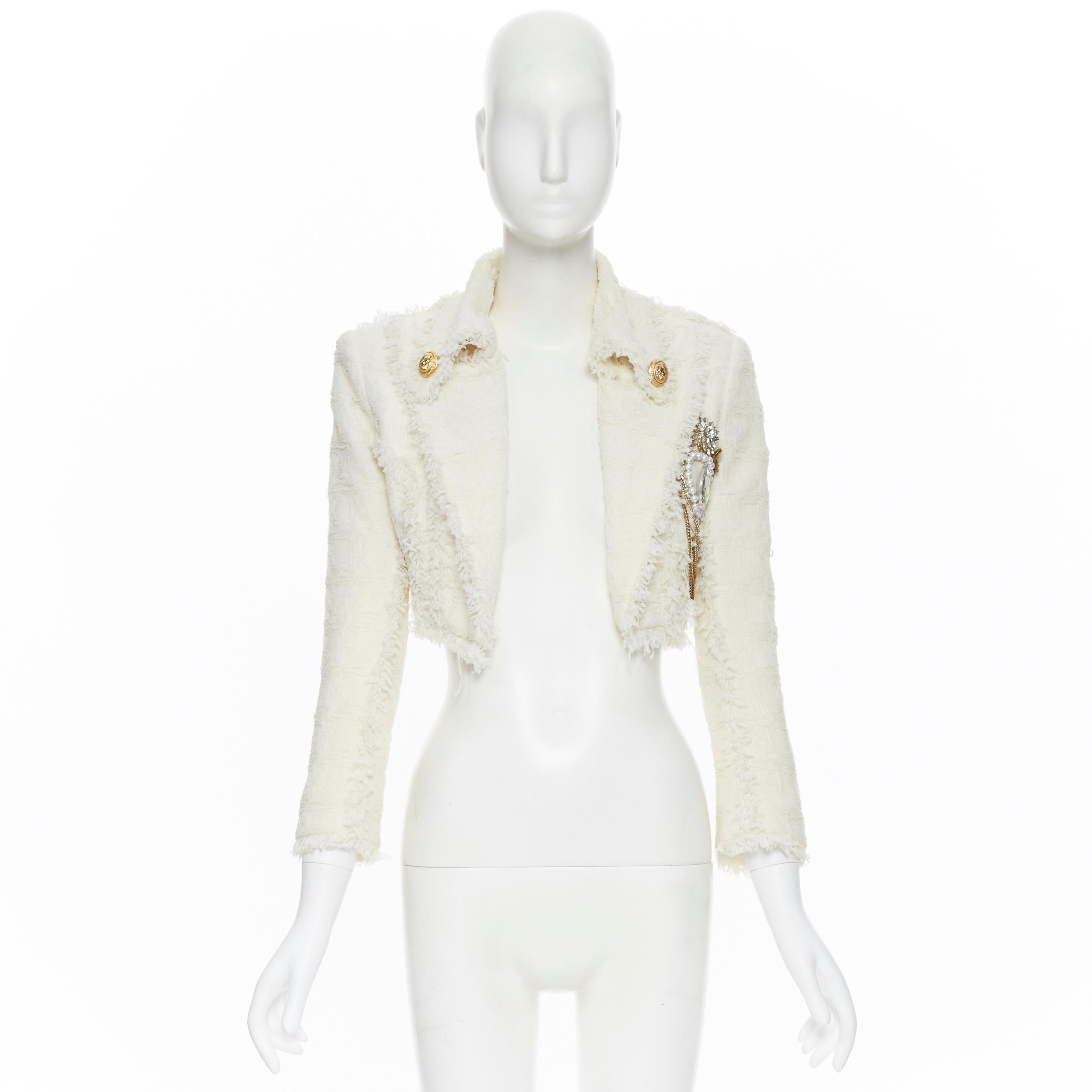 ivory cropped blazer