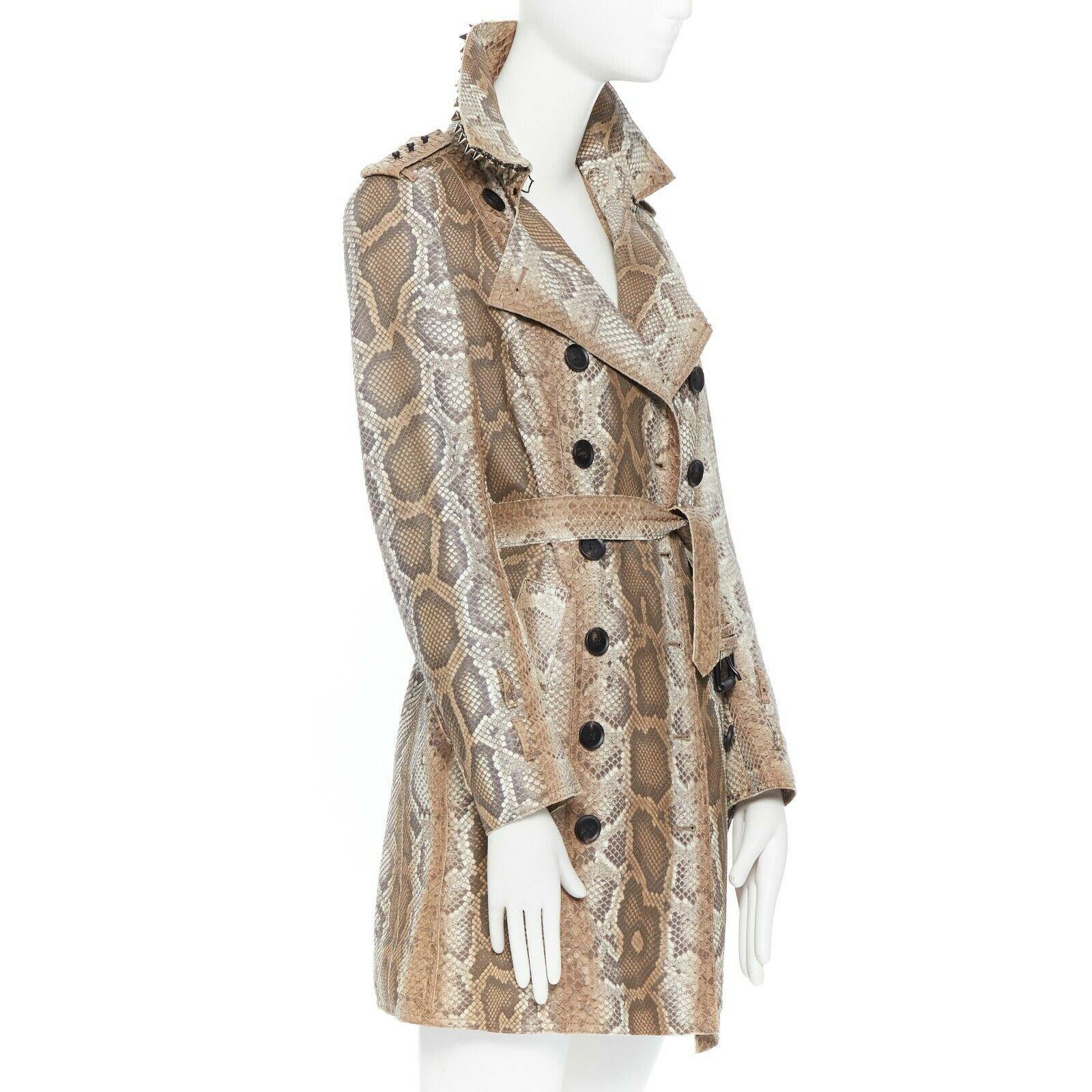 burberry python trench coat
