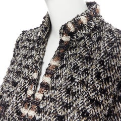 runway CHANEL 12A Paris-Bombay black gold fantasy tweed 4 pockets jacket FR38