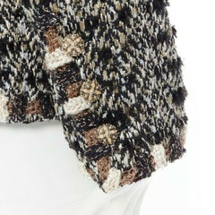 runway CHANEL 12A Paris-Bombay black gold fantasy tweed 4 pockets jacket FR44