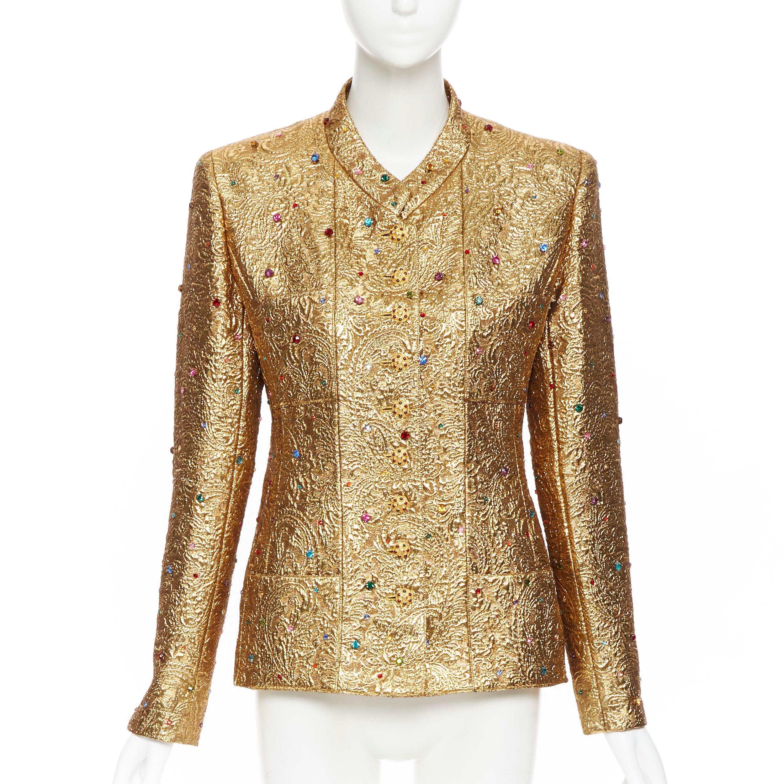 chanel gold coat