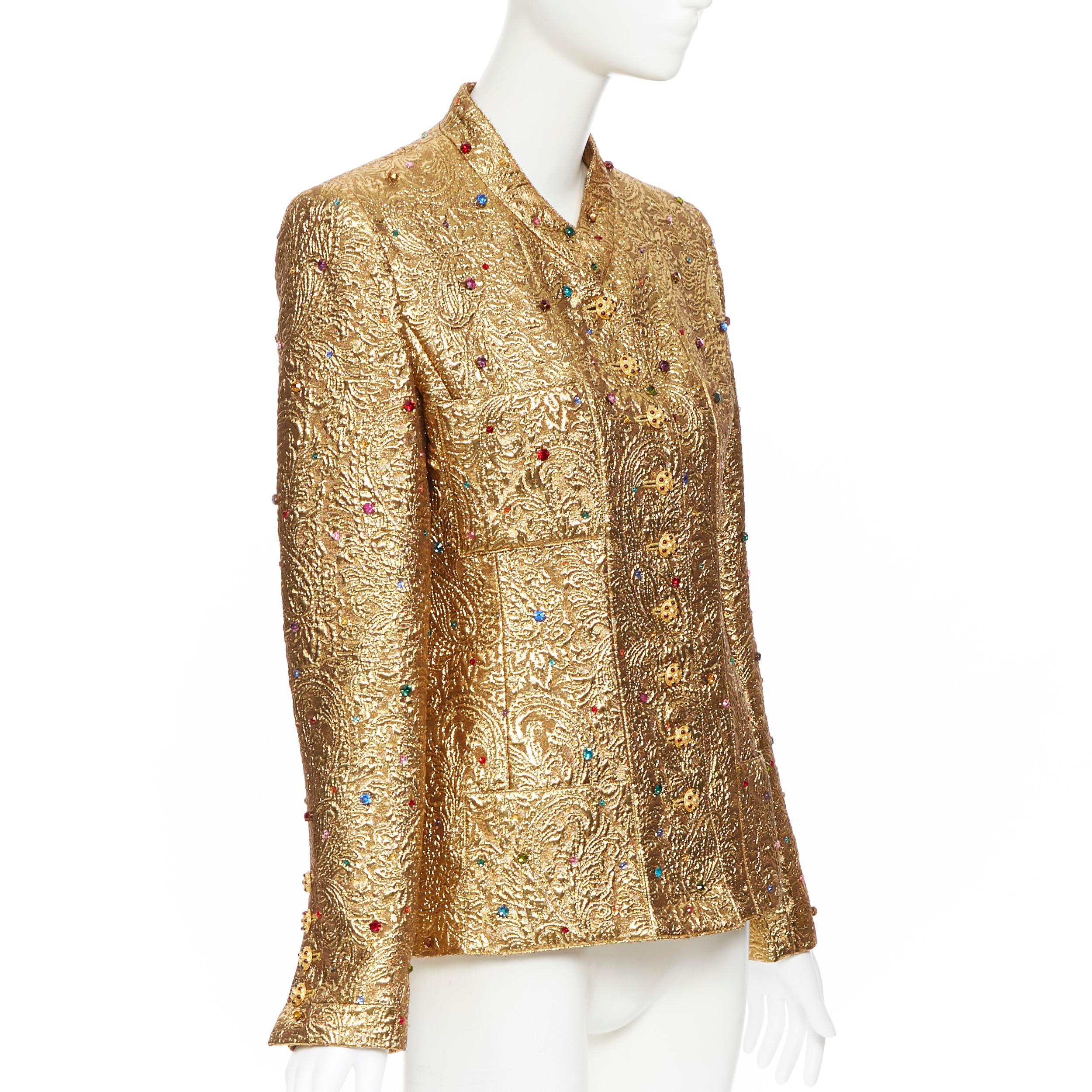chanel gold jacket