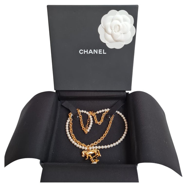 Chanel 2014 Necklace - 24 For Sale on 1stDibs  chanel padlock necklace, pearl  necklace 2014