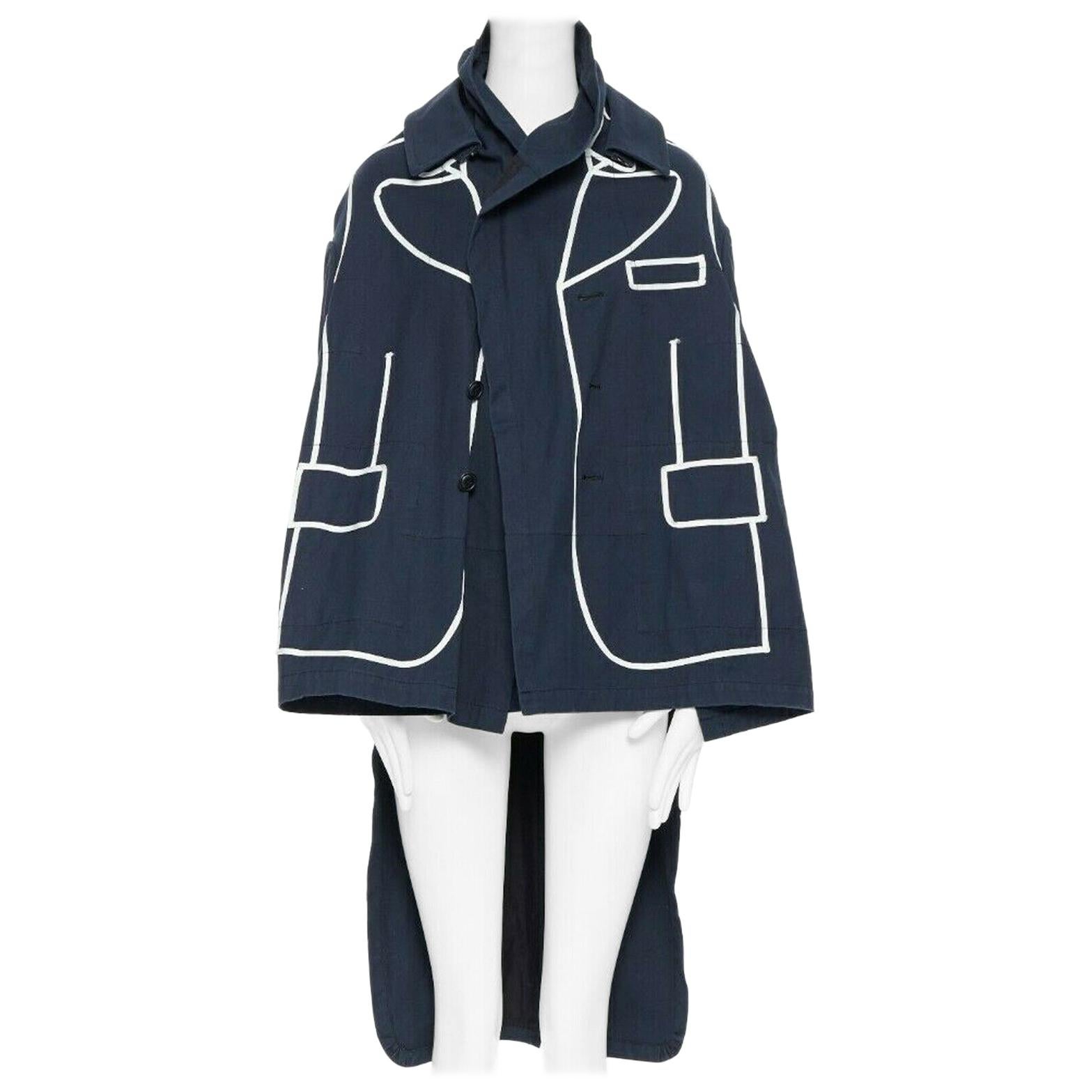 comme des garcons blue jacket