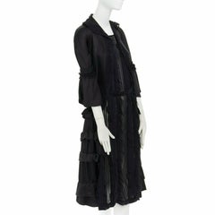 runway COMME DES GARCONS Broken Bride AW05 black Victorian ruffle silk dress S
